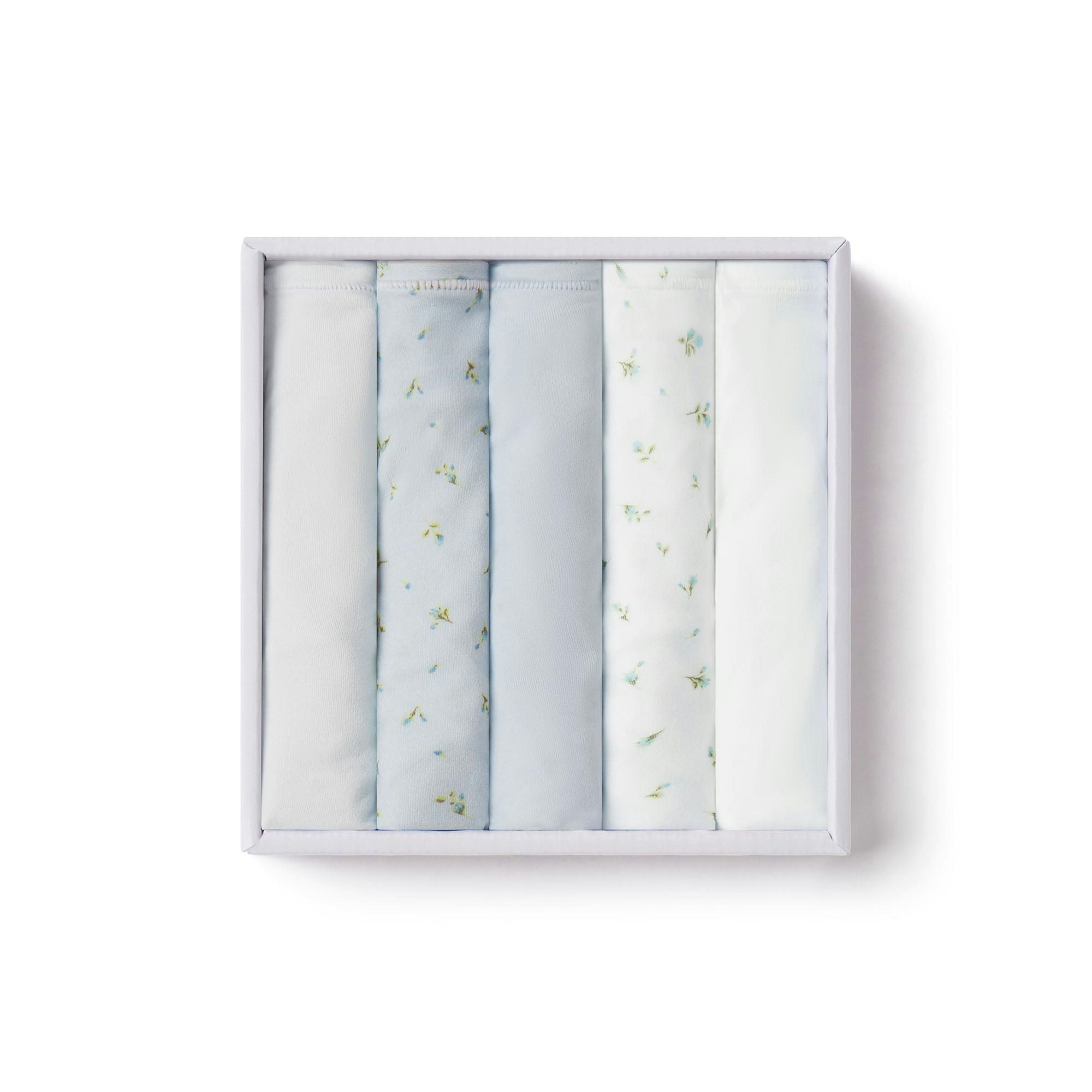 GIFT BOX FLAT ON A WHITE BACKGROUND