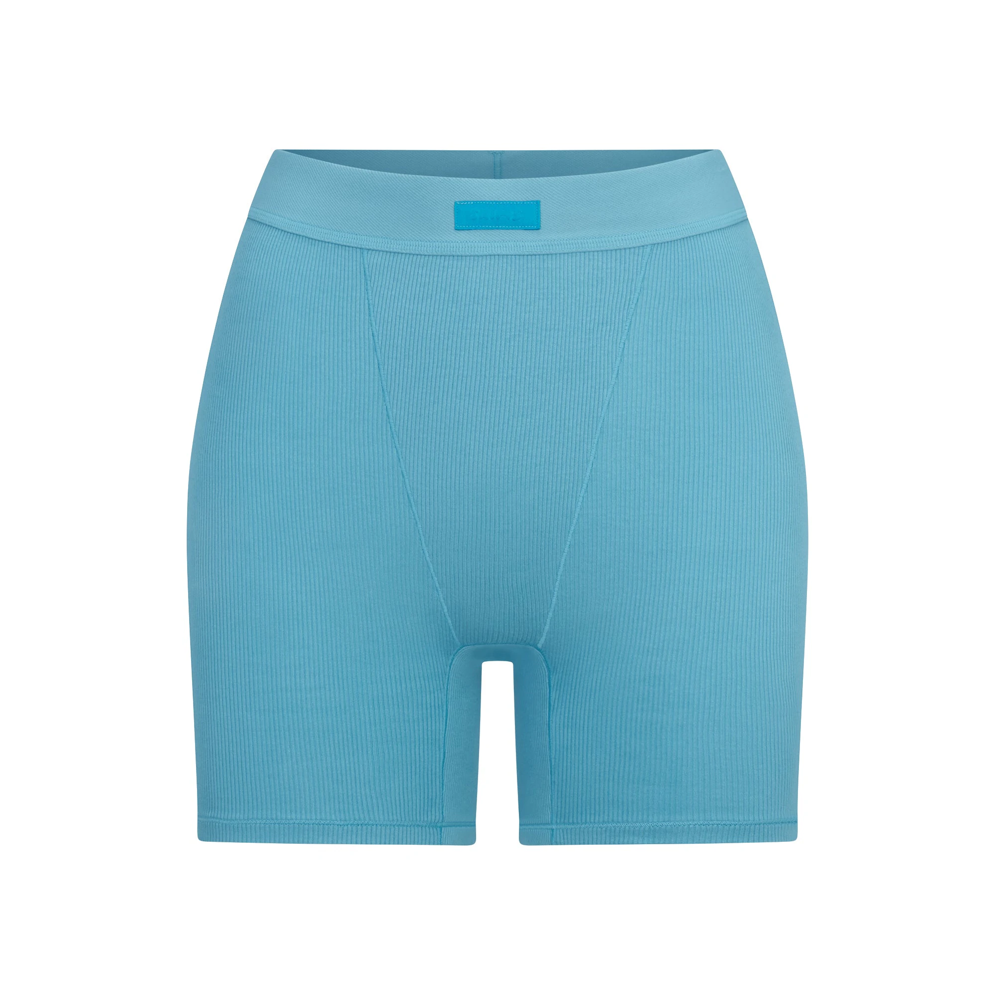 COTTON RIB BOXER | WATER LAYS FLAT ON A WHITE BACKGROUND | FLT