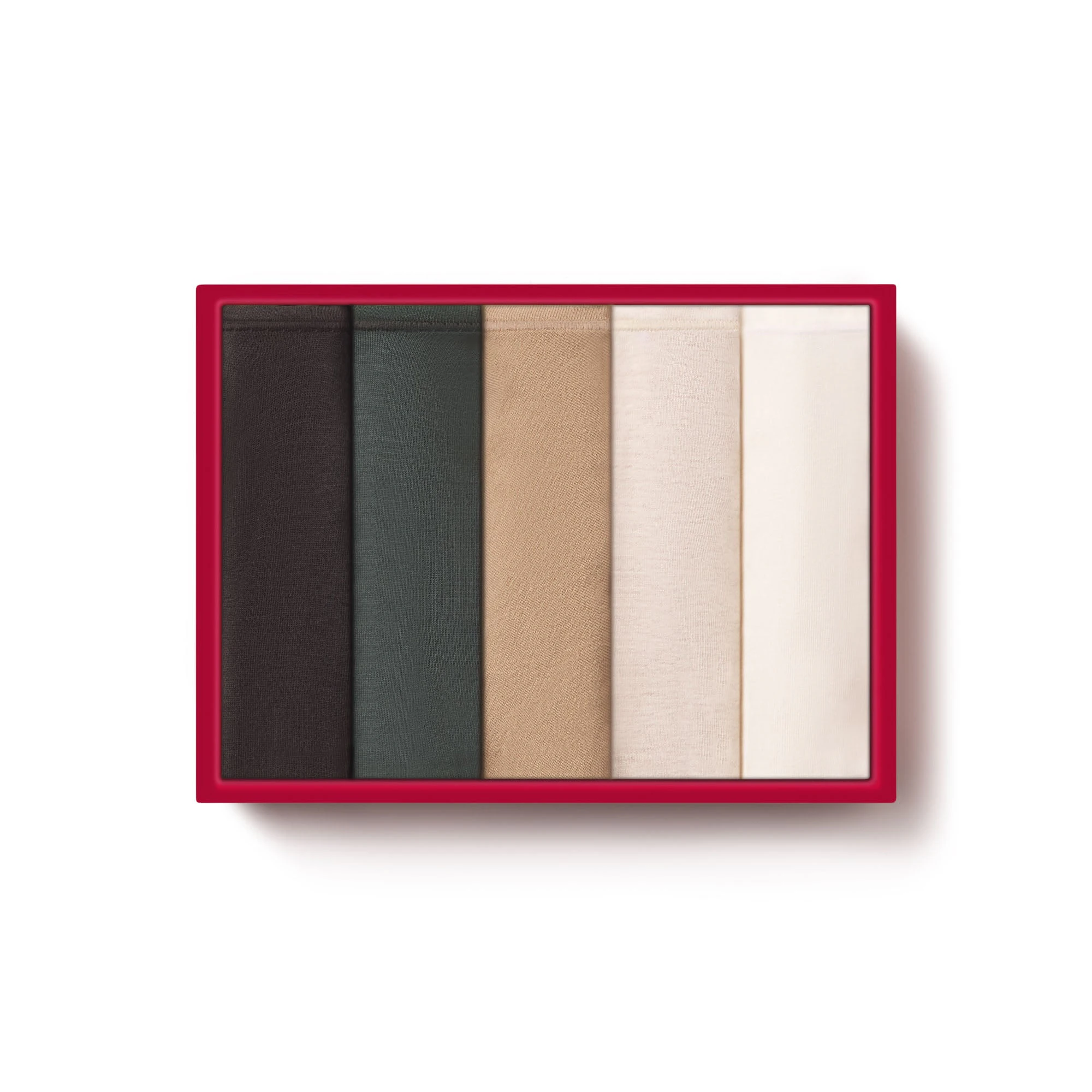 COTTON JERSEY DIPPED THONG 5-PACK | OATMEAL MULTI FLAT ON A WHITE BACKGROUND | FLT