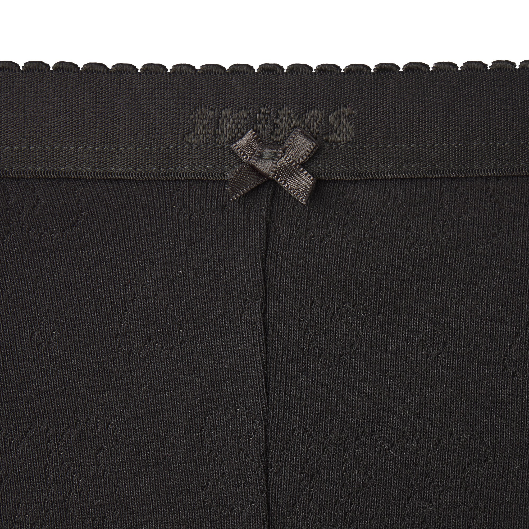 LOGO POINTELLE STRAIGHT LEG PANT | SOOT | SKIMS