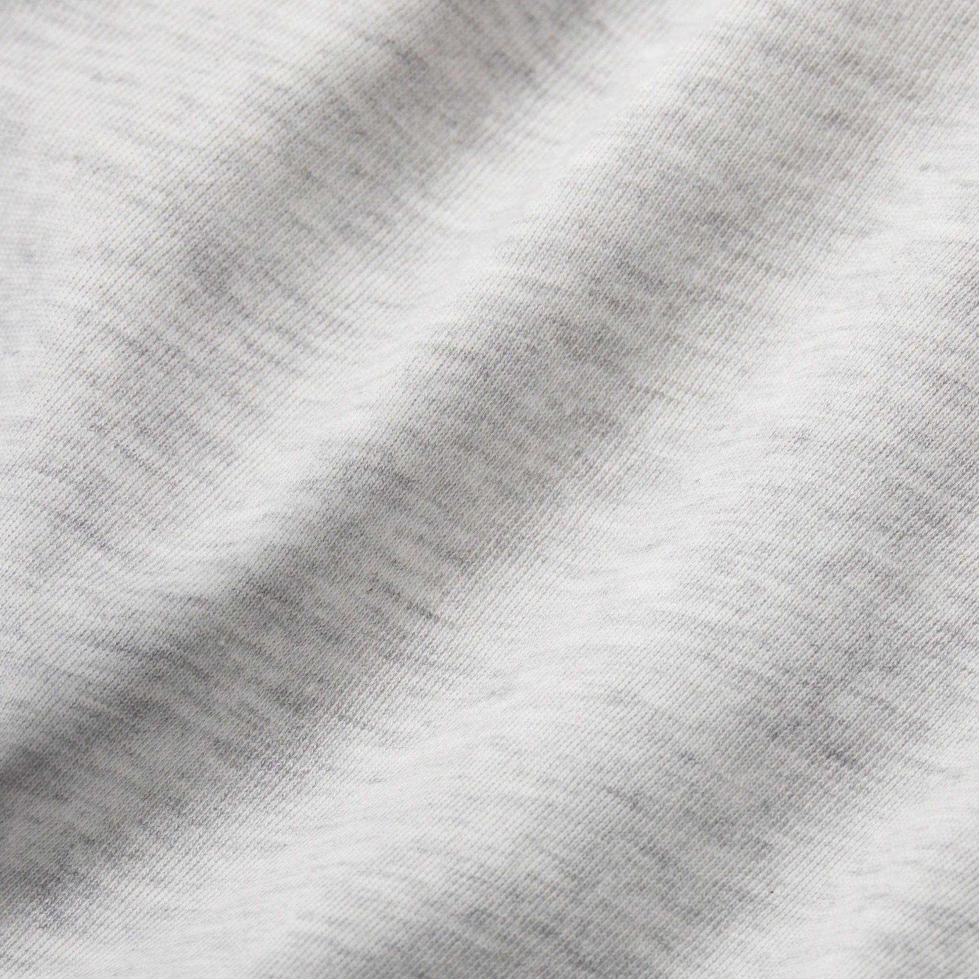 RELAXED TEES OVERSIZED CROPPED T-SHIRT | LIGHT HEATHER GREY ADDITIONAL FABRIC DETAILS