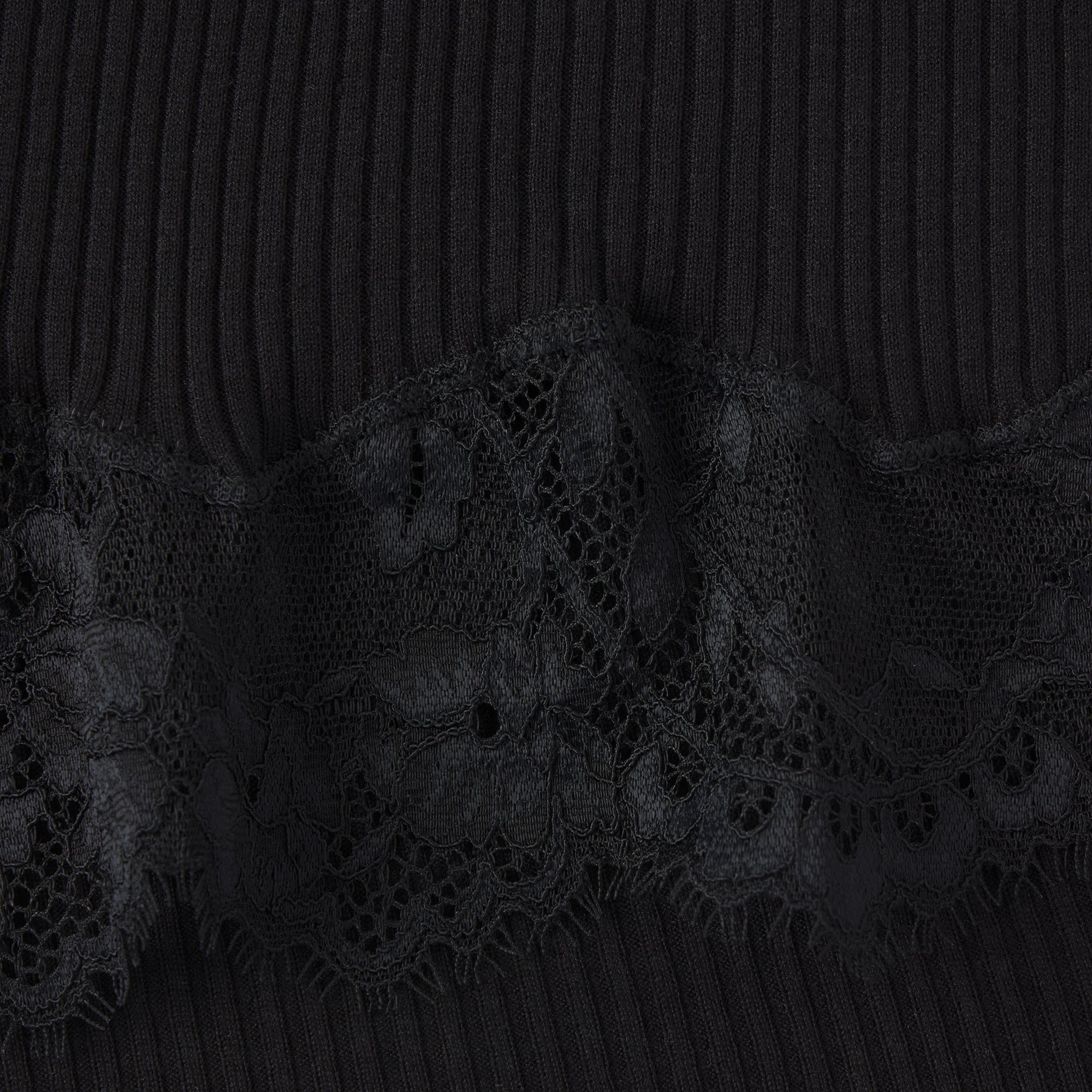 RIB KNIT LACE CAMI | OBSIDIAN ADDITIONAL FABRIC DETAILS