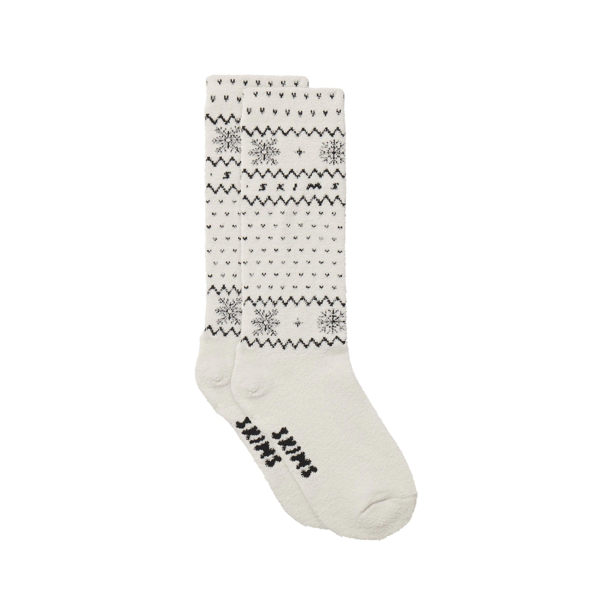 COZY LITE SOCK | MARBLE HEART FAIR ISLE FLAT ON A WHITE BACKGROUND | FLT