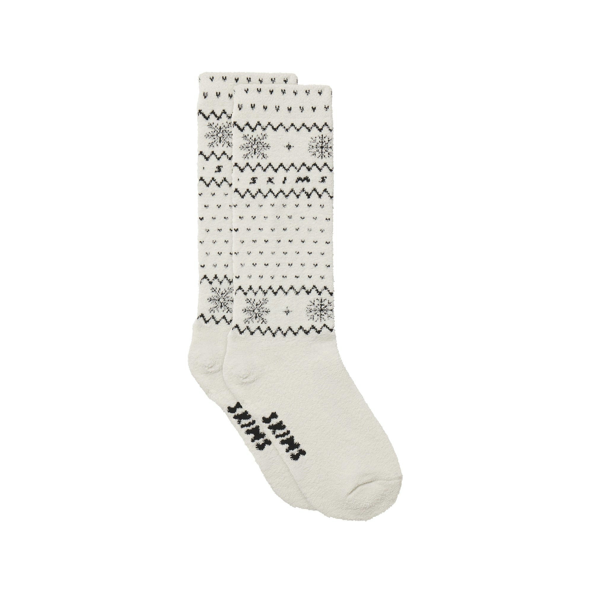 COZY LITE SOCK | MARBLE HEART FAIR ISLE FLAT ON A WHITE BACKGROUND | FLT