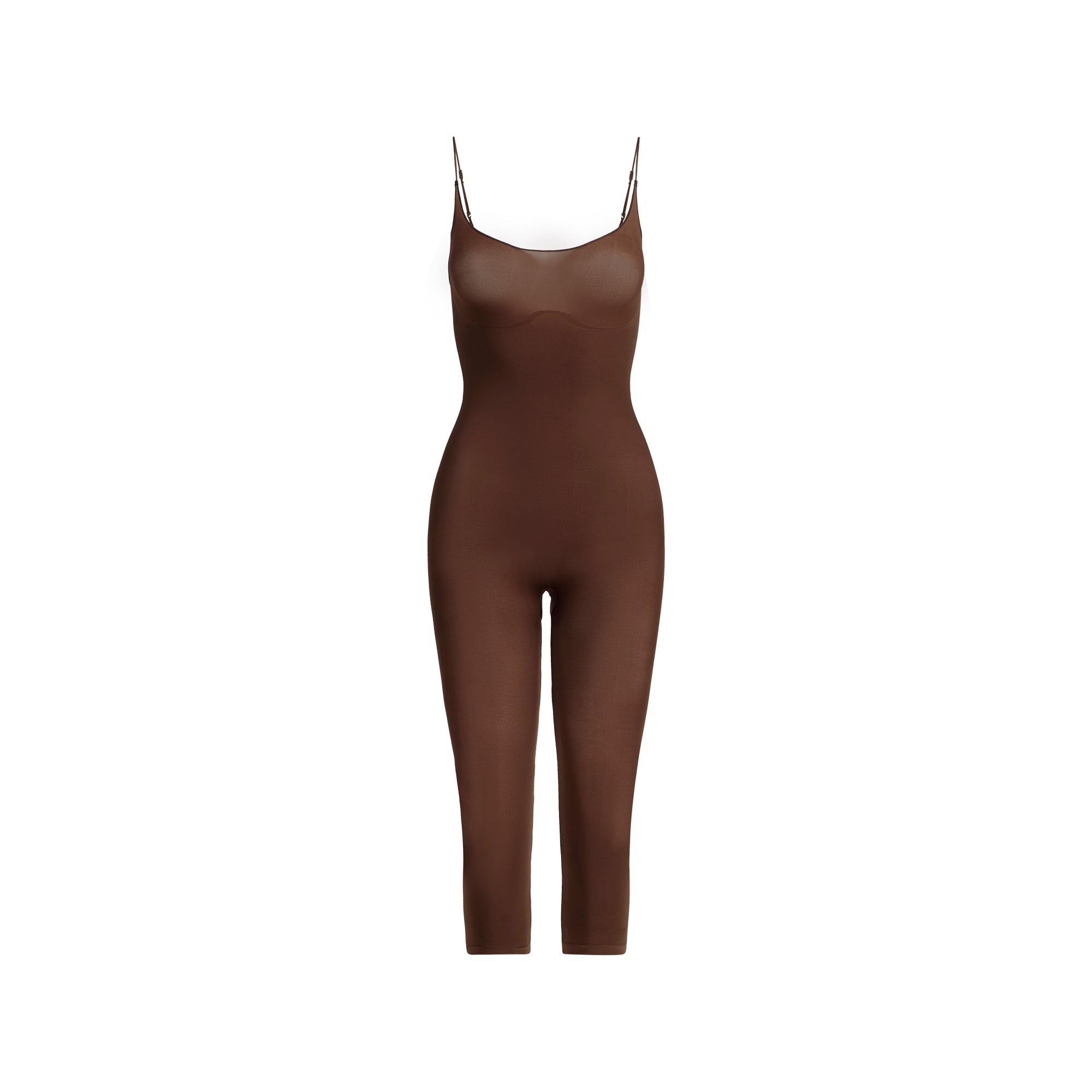 SHEER SEAMLESS CATSUIT | COCOA