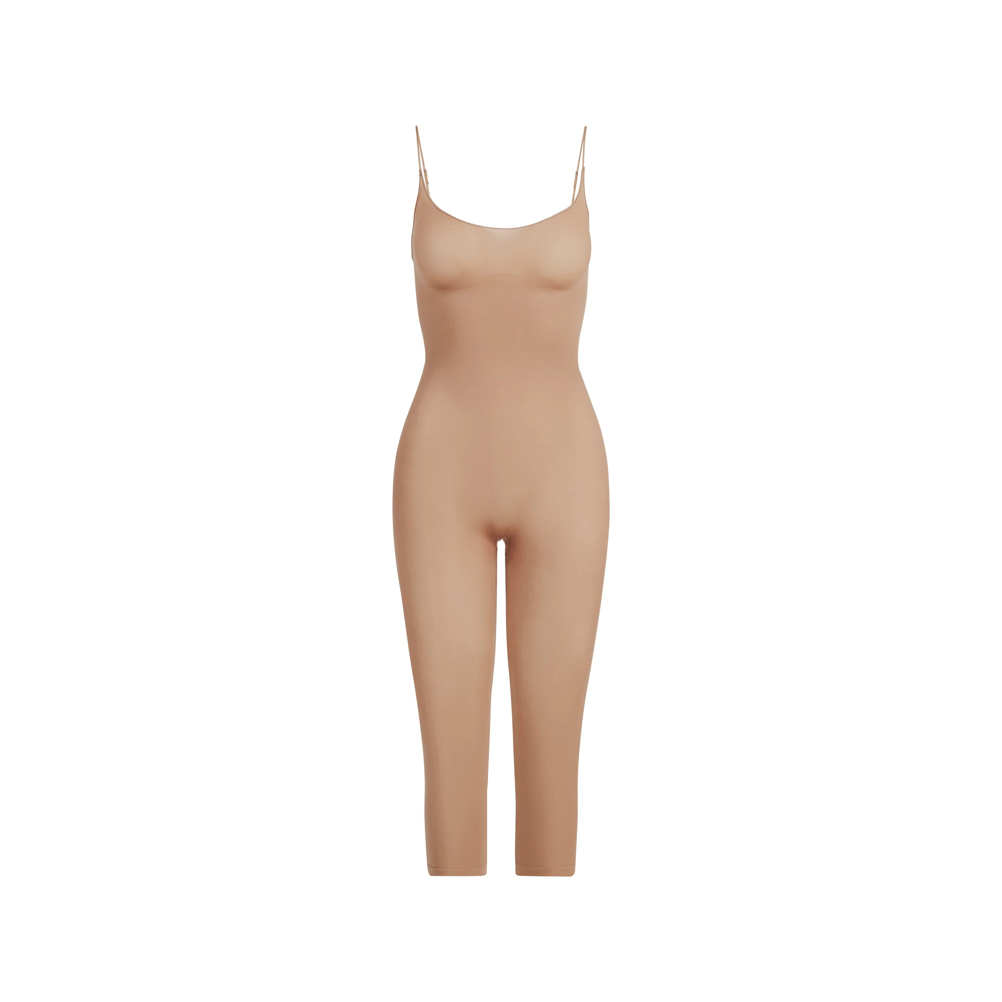 SHEER SEAMLESS CATSUIT | SIENNA FLAT ON A WHITE BACKGROUND | FLT