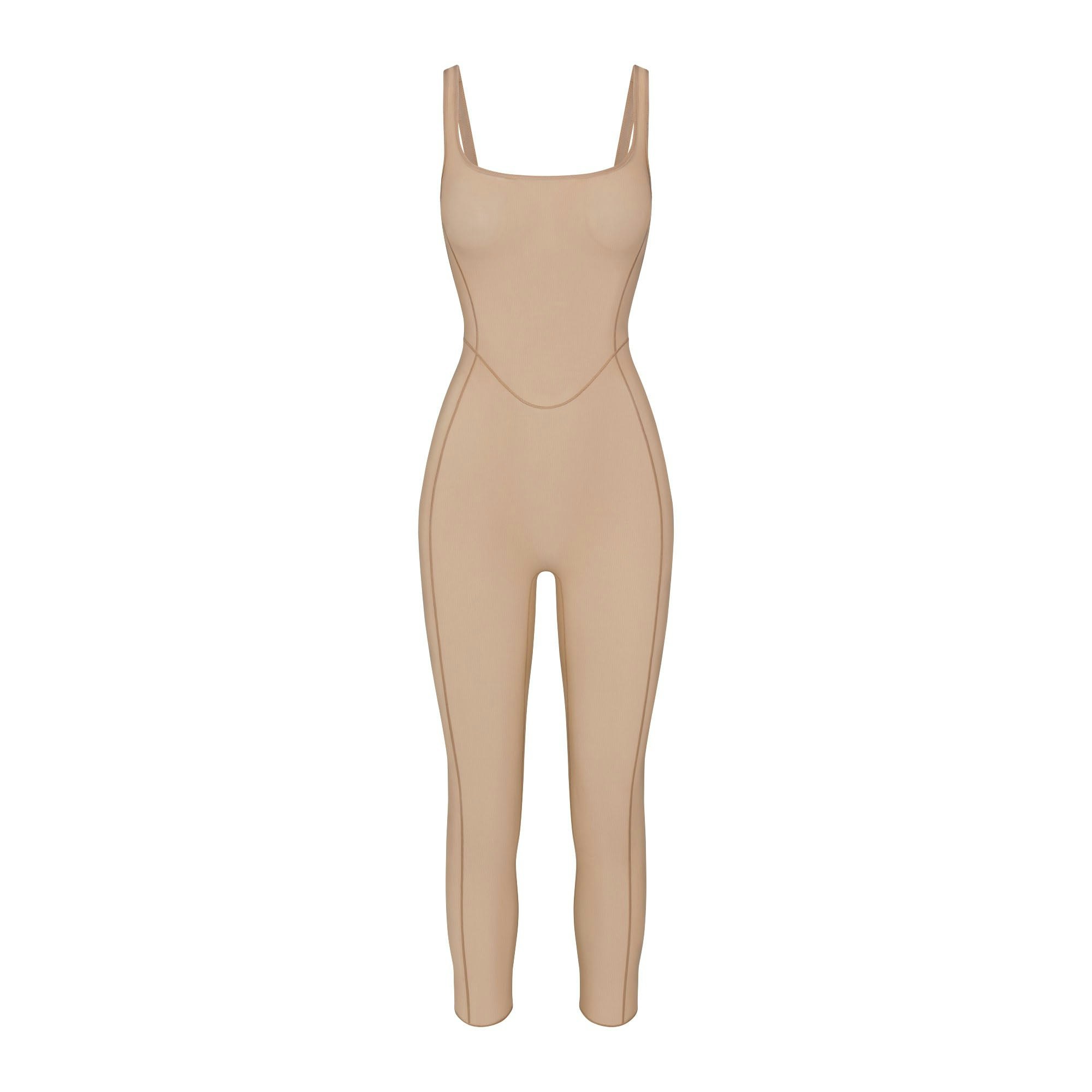 POWER MESH CATSUIT | CLAY FLAT ON A WHITE BACKGROUND | FLT