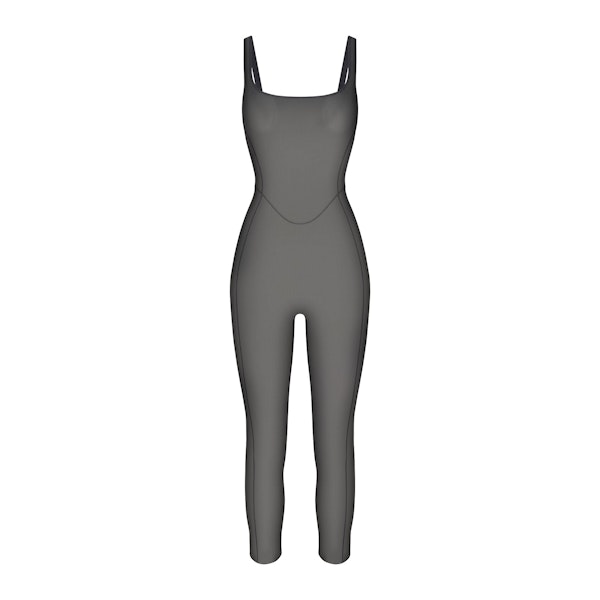 POWER MESH CATSUIT | ONYX FLAT ON A WHITE BACKGROUND | FLT