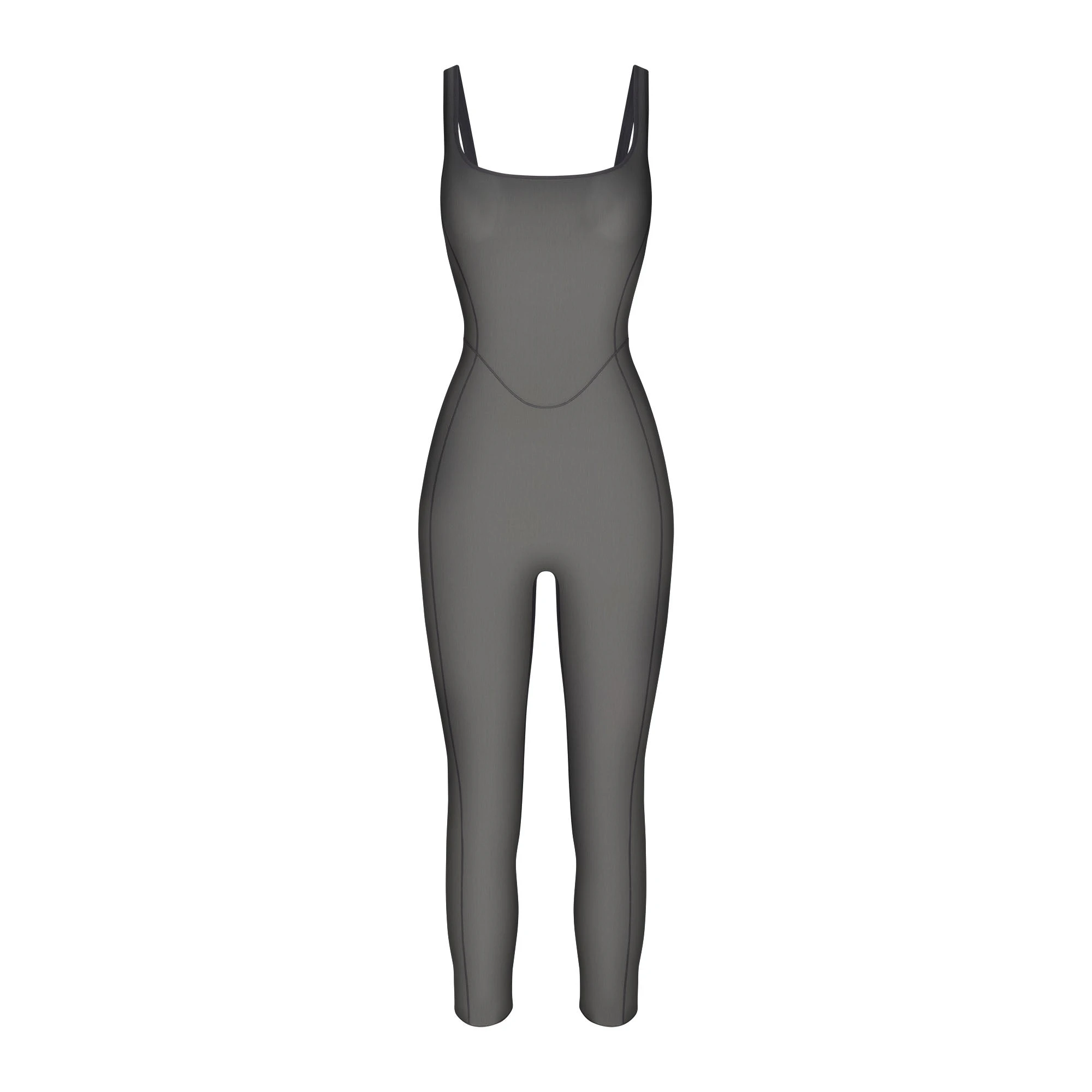 POWER MESH CATSUIT | ONYX FLAT ON A WHITE BACKGROUND | FLT