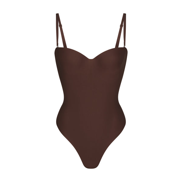 SKIMS Women's Seamless Sculpt Bodysuit Mid-Thigh W/ Open