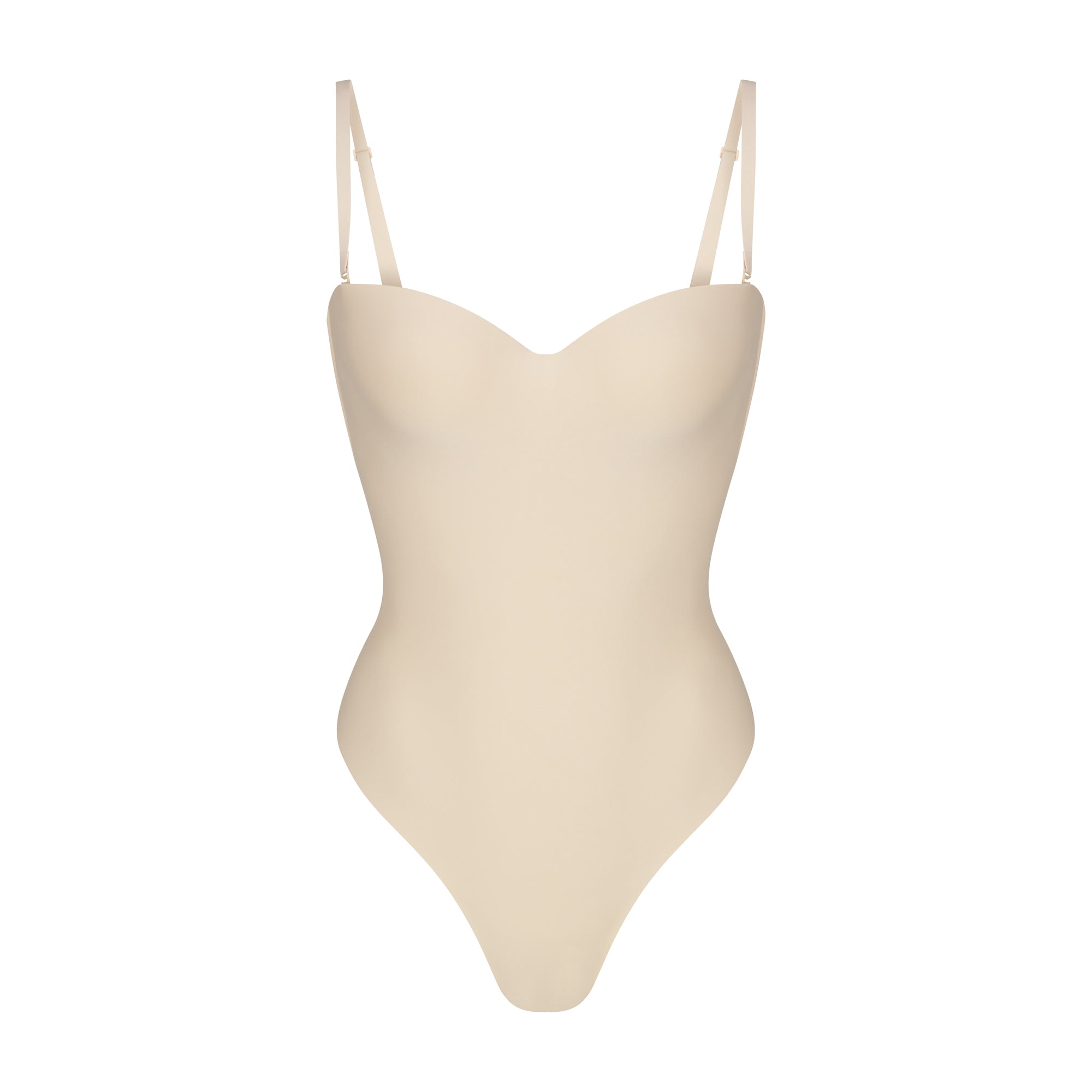 ★PLAGE_seoul★ Terry Plunge Swimsuit_Sand Beige SKIMS BODY UNDERWIRE THONG BODYSUIT | SAND