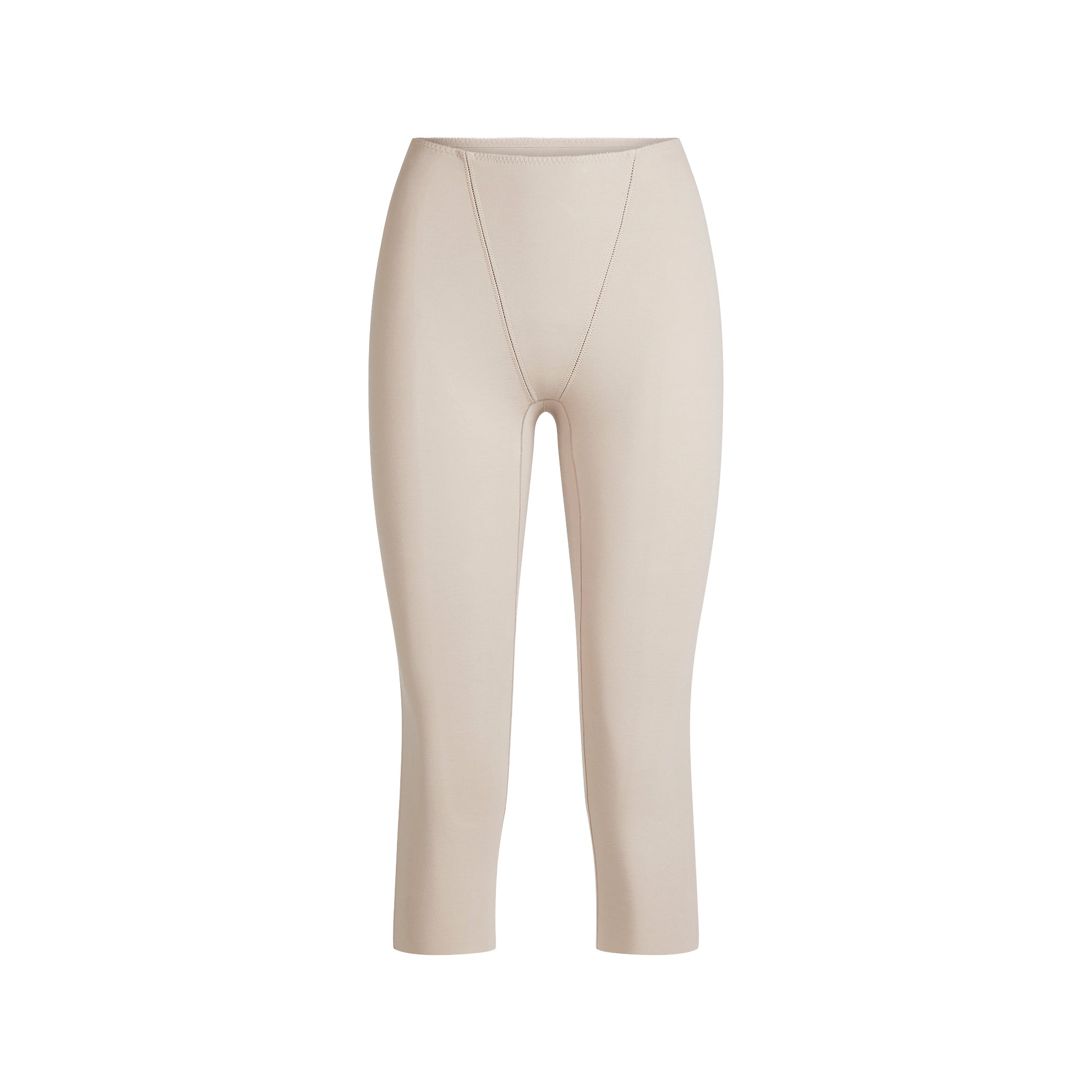 COTTON SHAPEWEAR CAPRI | LINEN FLAT ON A WHITE BACKGROUND | FLT