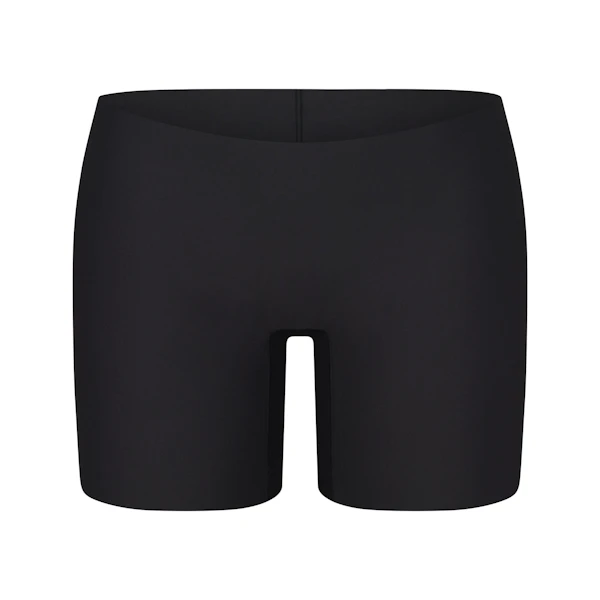 LOW RISE SHAPEWEAR SHORT LAYS FLAT ON A WHITE BACKGROUND