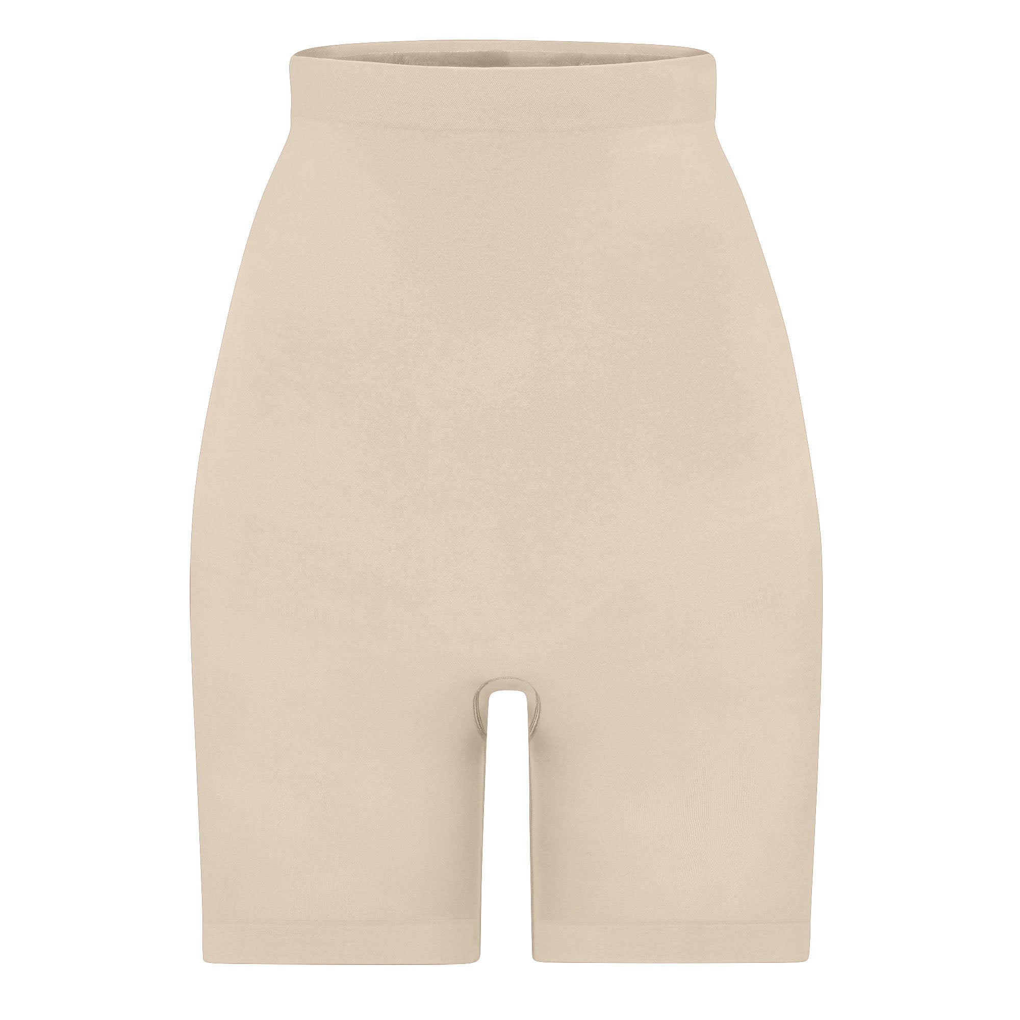 SEAMLESS SCULPT HIGH-WAISTED ABOVE THE KNEE SHORT | SAND