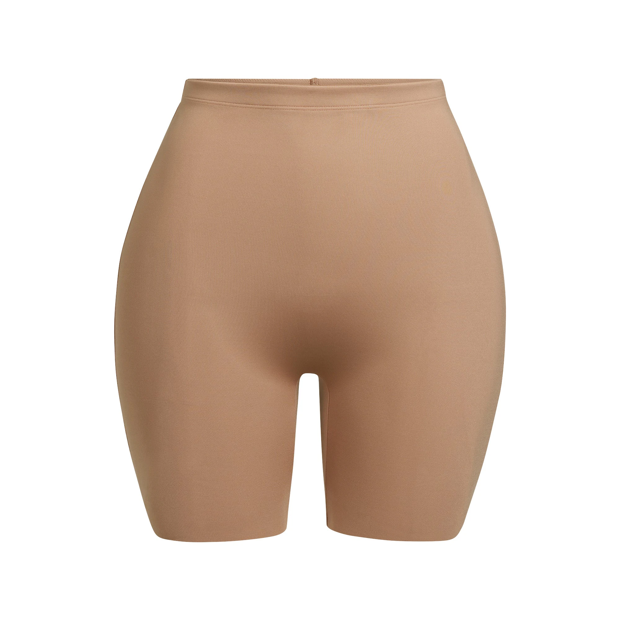 SKIMS BODY HIP ENHANCING MID THIGH SHORT | SIENNA FLAT ON A WHITE BACKGROUND | FLT