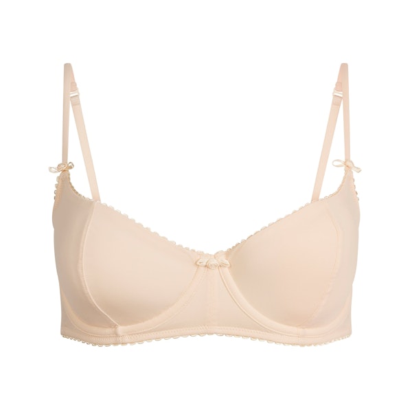 VINTAGE SHAPEWEAR UNLINED DEMI BRA | SUNKISSED FLAT ON A WHITE BACKGROUND | FLT