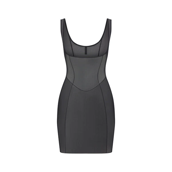 Skims Mesh Plunge Midi Dress | Onyx | Black | Skims Body | XS | X-Small | Women's Skims Mesh Plunge Midi Dress | Onyx | Black | Skims Body | XS | X-Small | Women's