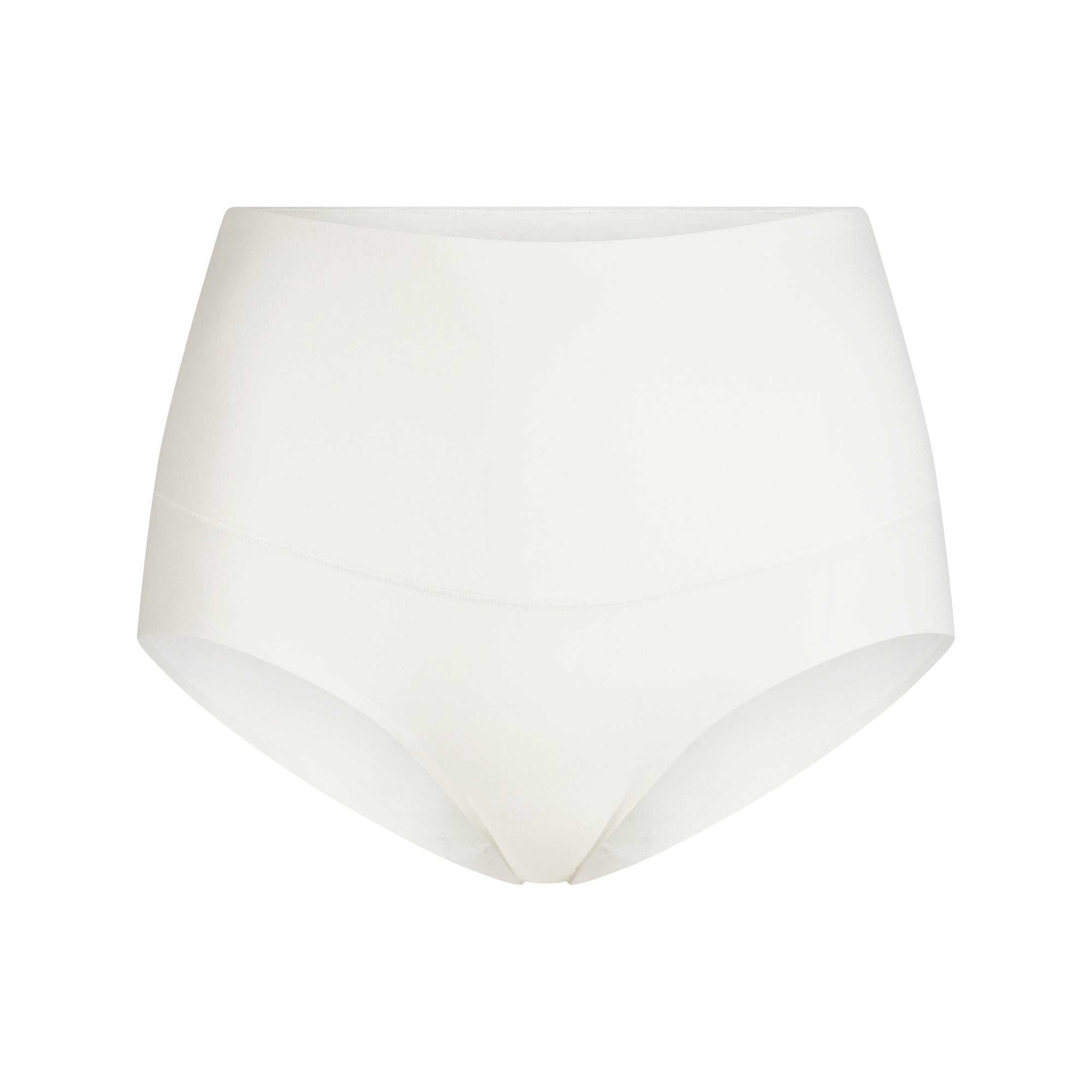 COTTON SHAPEWEAR HIGH-WAISTED BRIEF | MARBLE FLAT ON A WHITE BACKGROUND | FLT