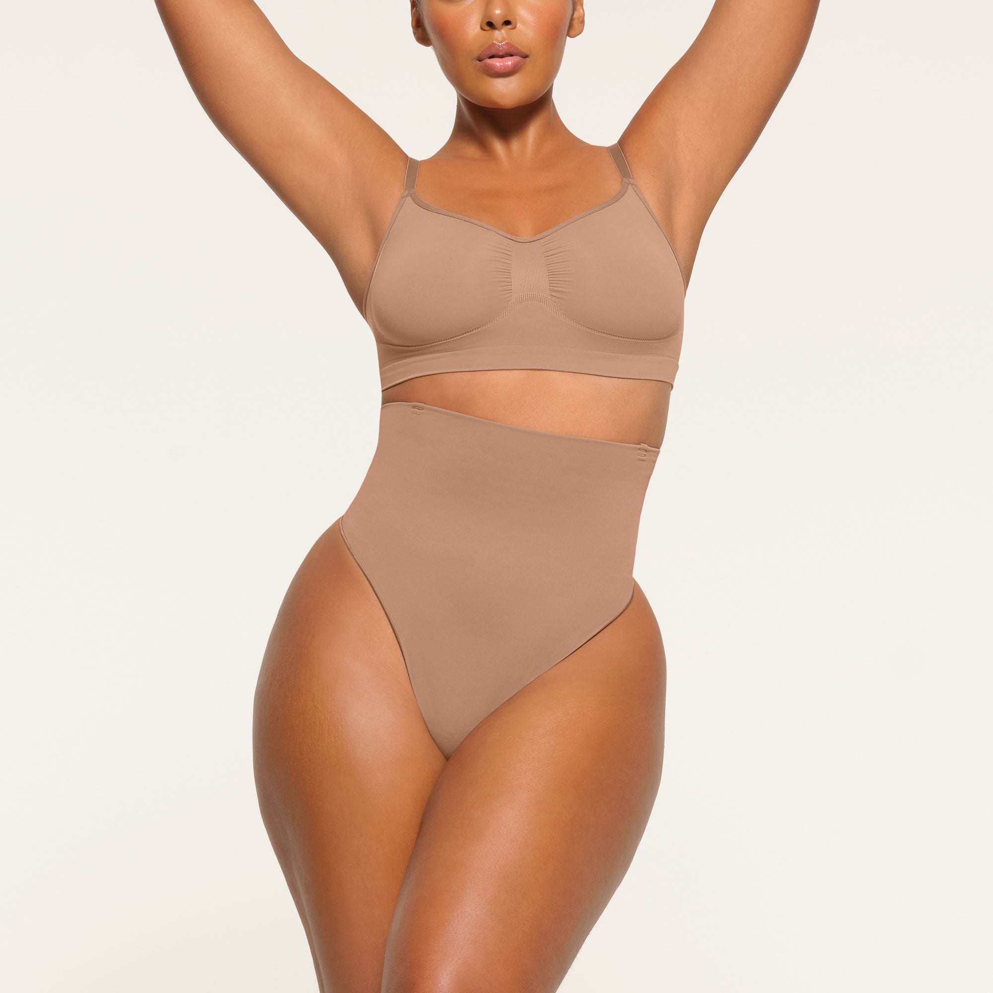 CORE CONTROL HIGH WAISTED THONG SIENNA