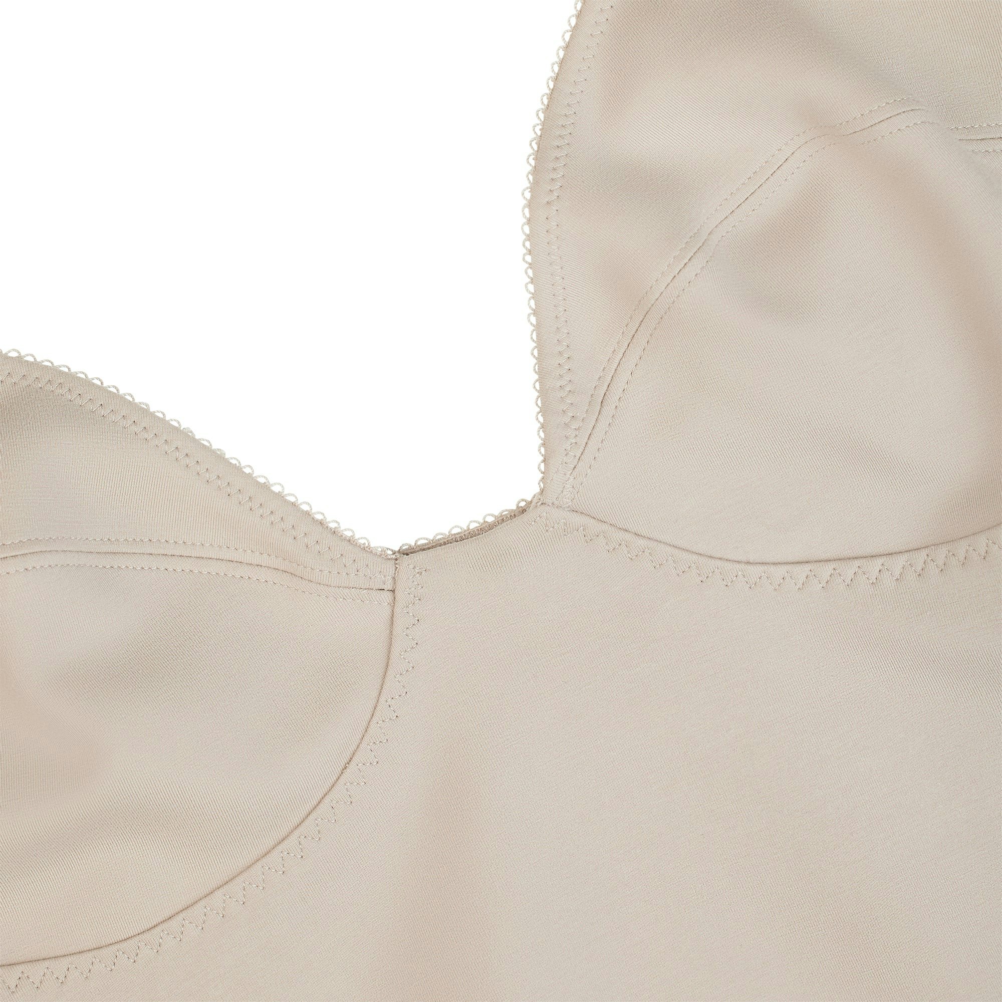 COTTON SHAPEWEAR THONG BODYSUIT | LINEN ADDITIONAL FABRIC DETAILS