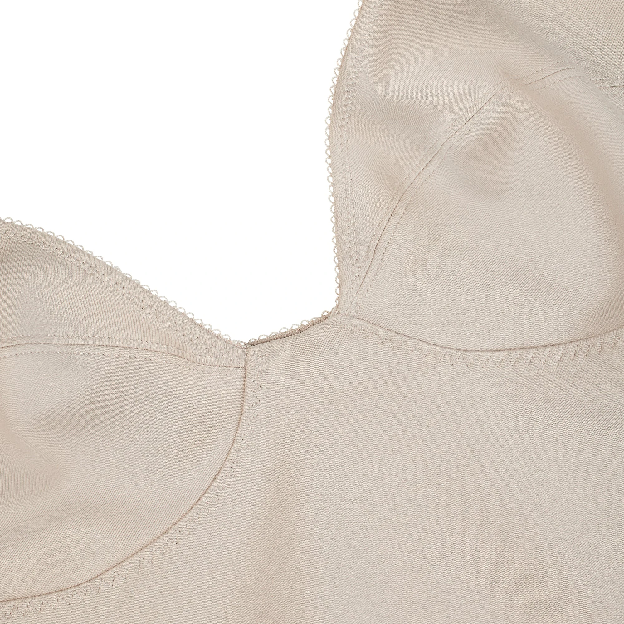 COTTON SHAPEWEAR THONG BODYSUIT | LINEN ADDITIONAL FABRIC DETAILS