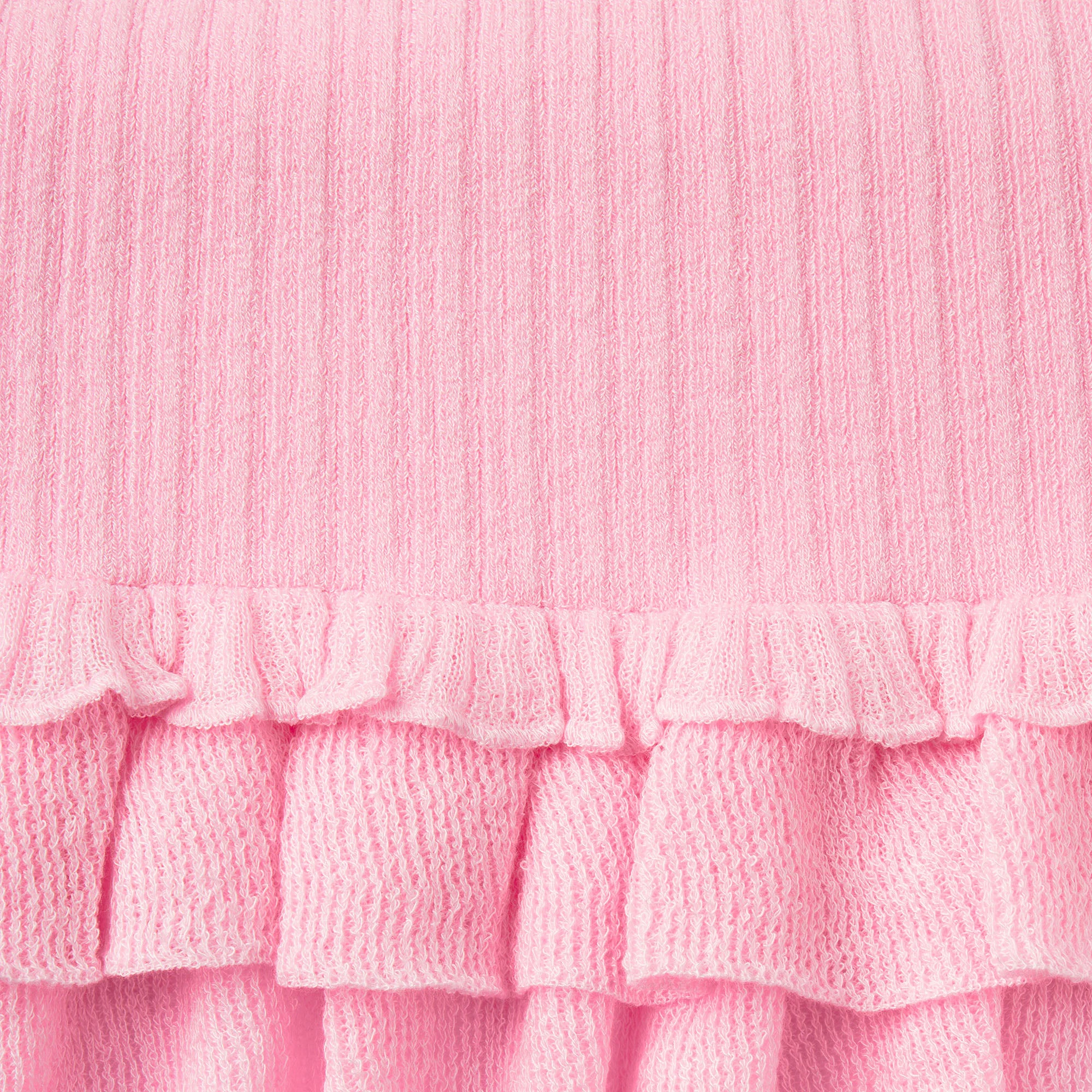 SHEER KNIT RUFFLE MINI SKIRT | PEONY ADDITIONAL FABRIC DETAILS