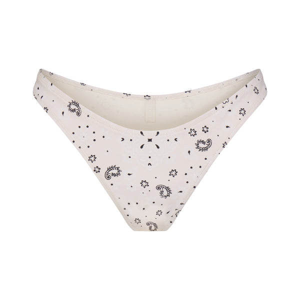 SATIN SWIM CHEEKY TANGA BIKINI BOTTOM | CHERRY BLOSSOM | SKIMS