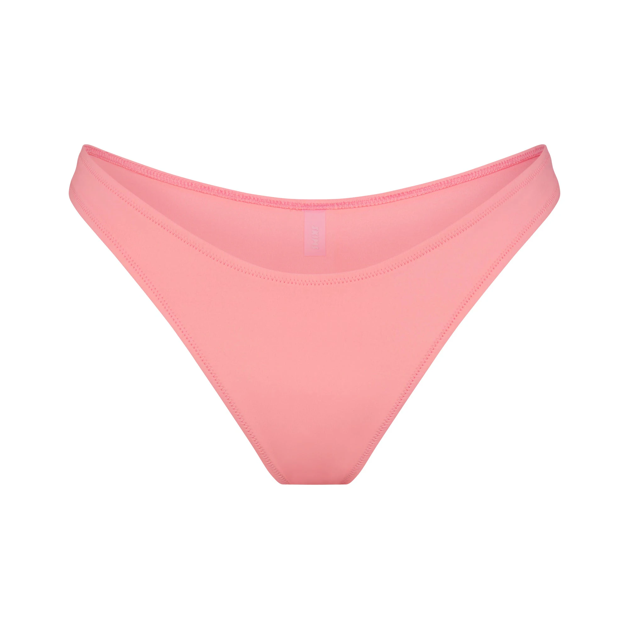 SIGNATURE SWIM TANGA BIKINI BOTTOM | MELON FLAT ON A WHITE BACKGROUND | FLT