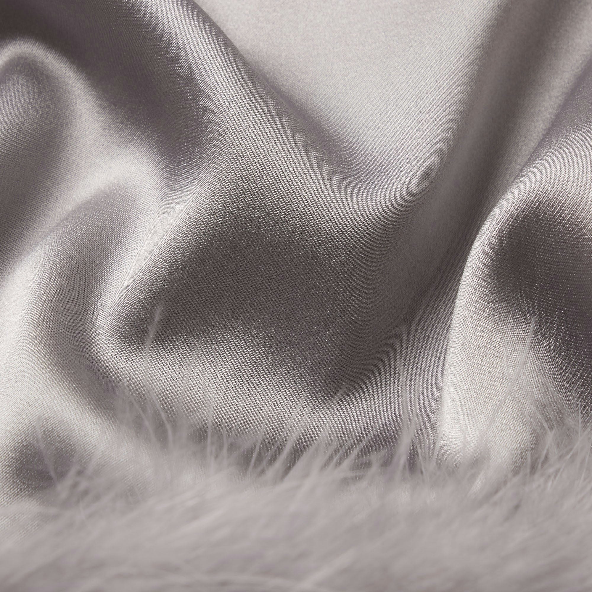 SILK FEATHER TRIM GLOVES | MIRROR ADDITIONAL FABRIC DETAILS