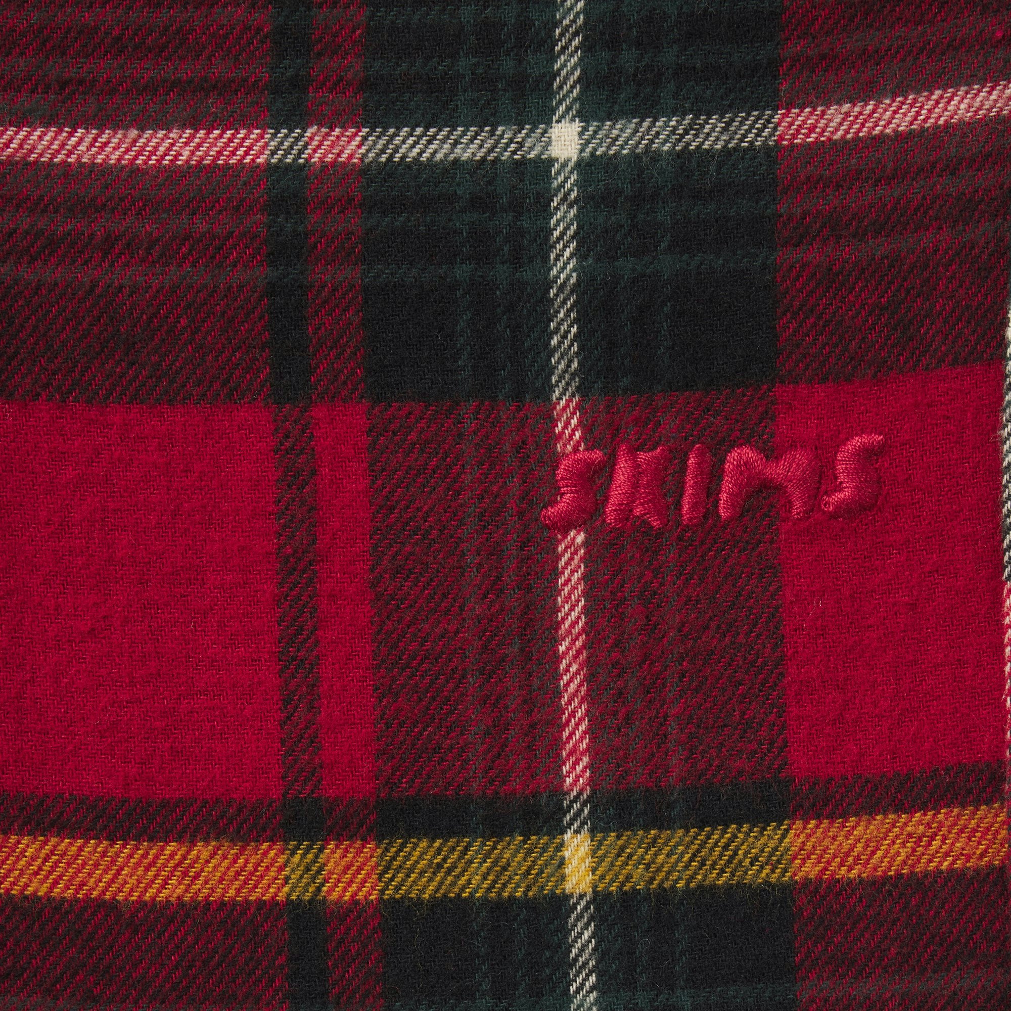 FLANNEL SLEEP MENS SLEEP SET | RED HOLIDAY PLAID ADDITIONAL FABRIC DETAILS