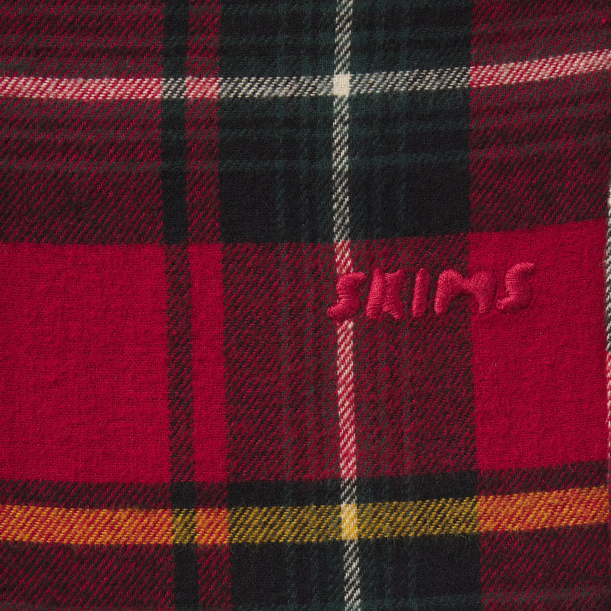 FLANNEL SLEEP MENS SLEEP SET | RED HOLIDAY PLAID ADDITIONAL FABRIC DETAILS