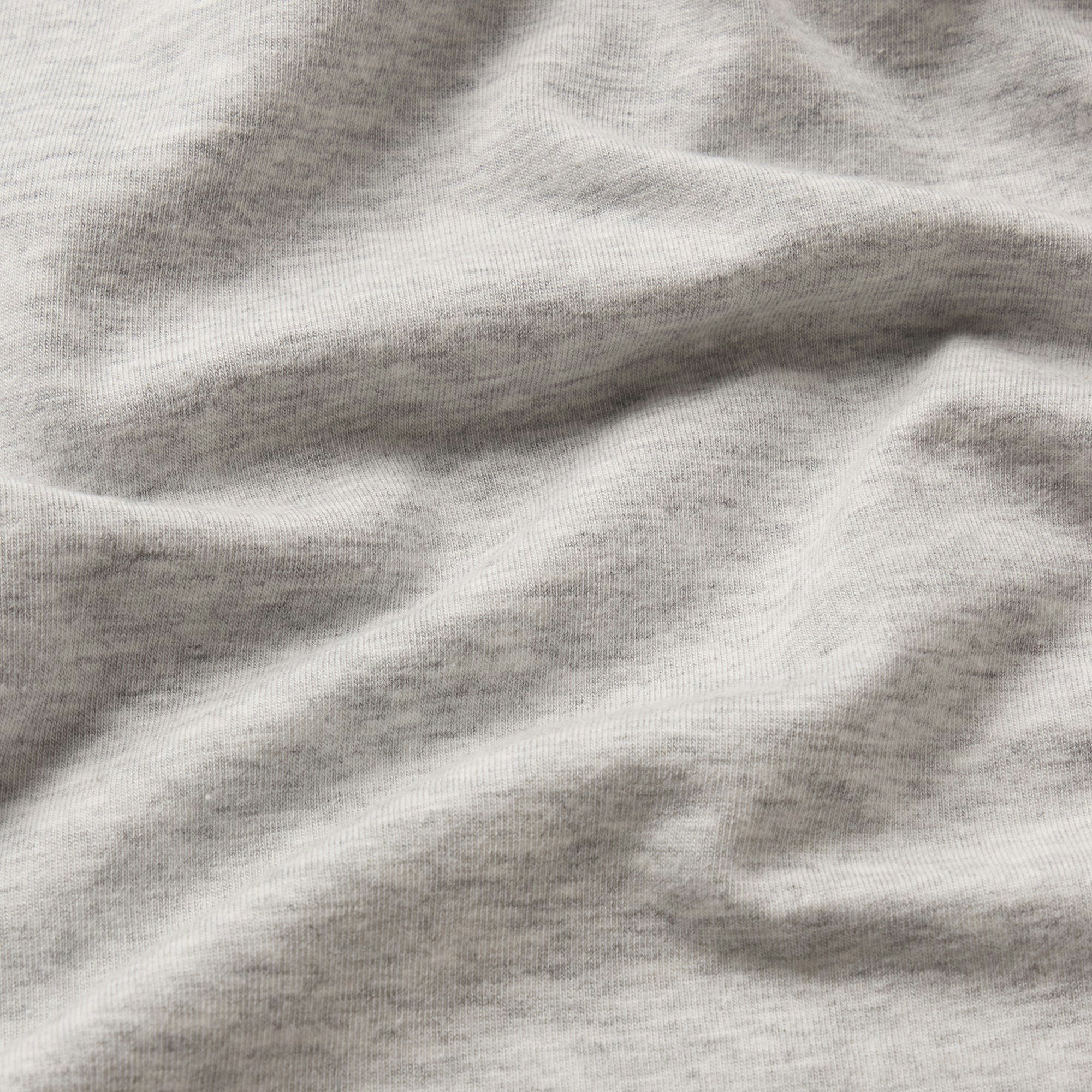 JERSEY SLEEP MENS SLEEP SET | LIGHT HEATHER GREY ADDITIONAL FABRIC DETAILS