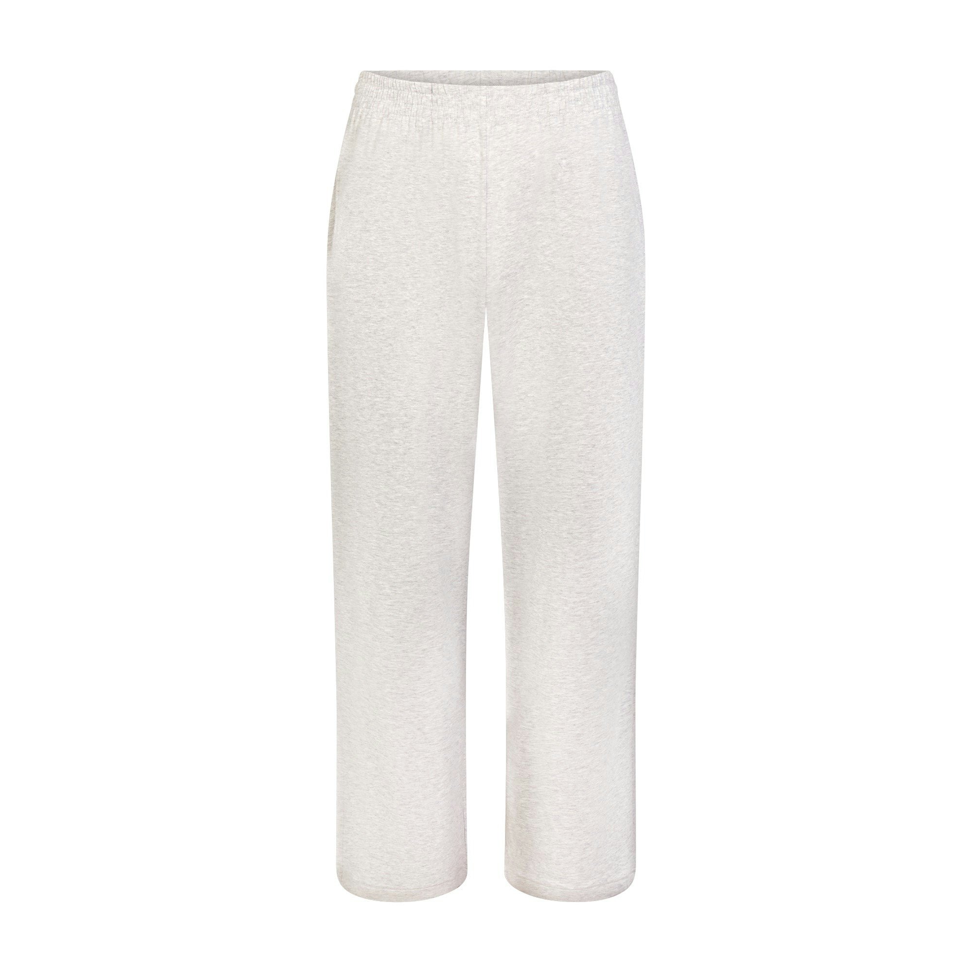 JERSEY SLEEP MENS SLEEP SET | LIGHT HEATHER GREY FLAT ON A WHITE BACKGROUND | FLT