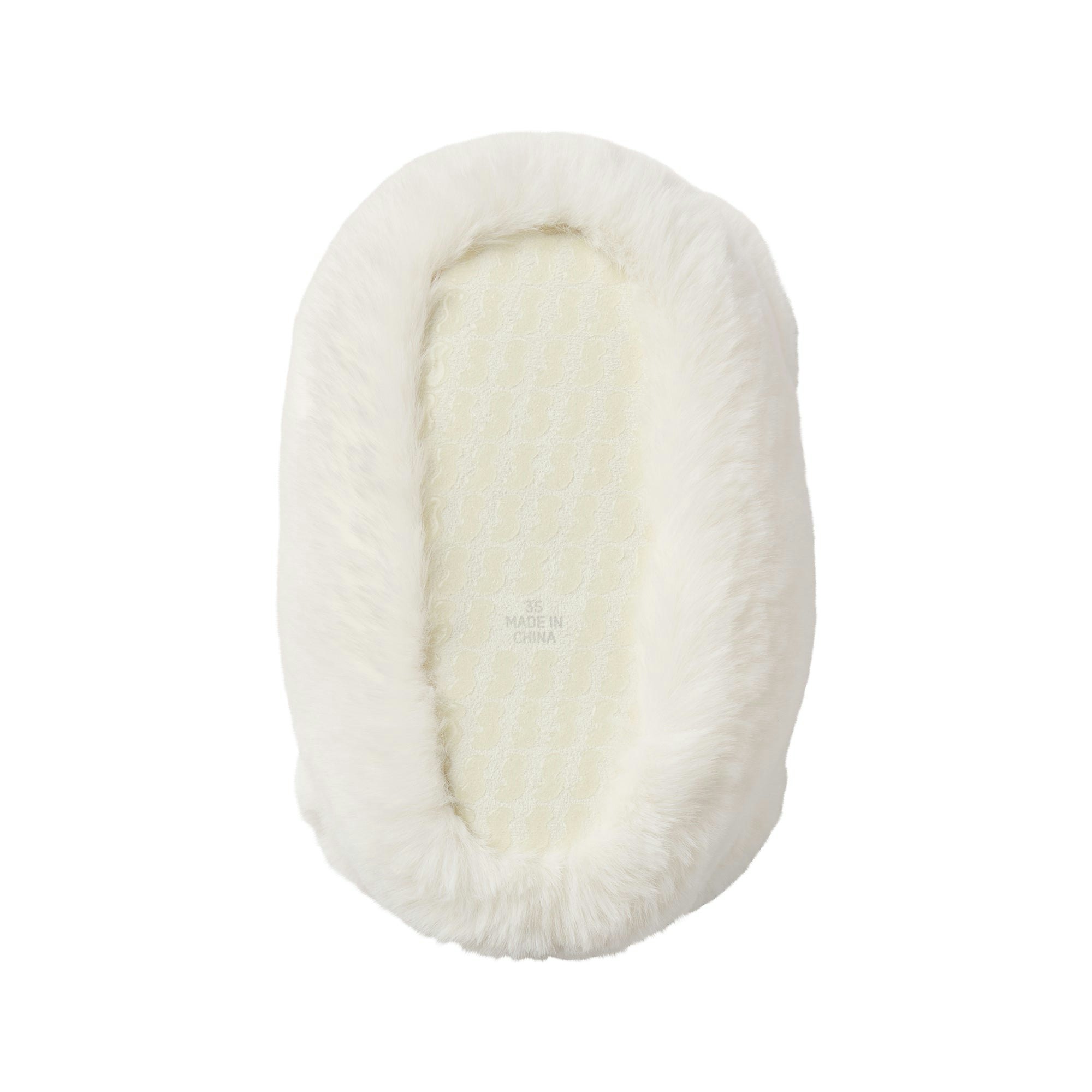 TEDDY BEAR SLIPPER | MARBLE FLAT ON A WHITE BACKGROUND | FLT