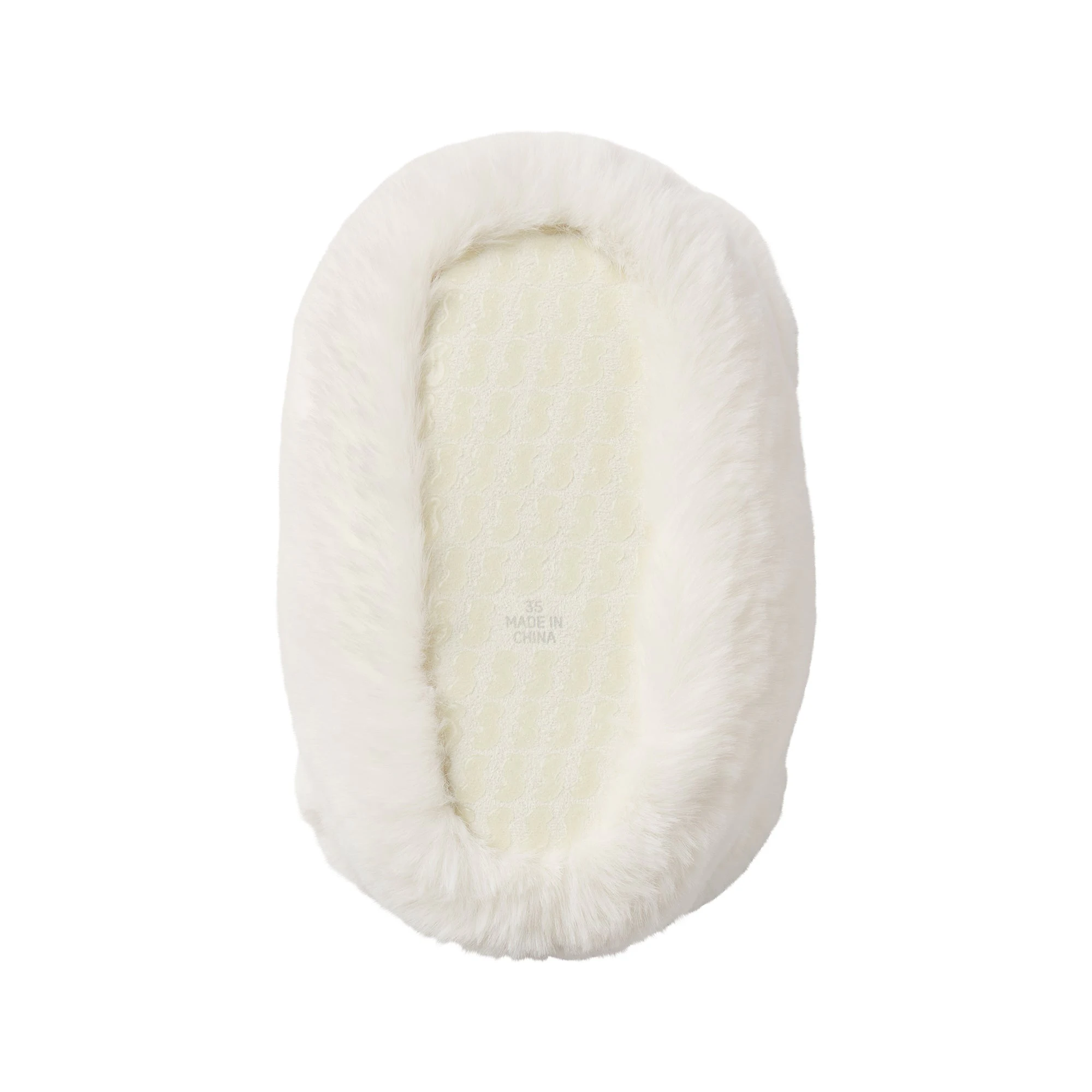 TEDDY BEAR SLIPPER | MARBLE FLAT ON A WHITE BACKGROUND | FLT