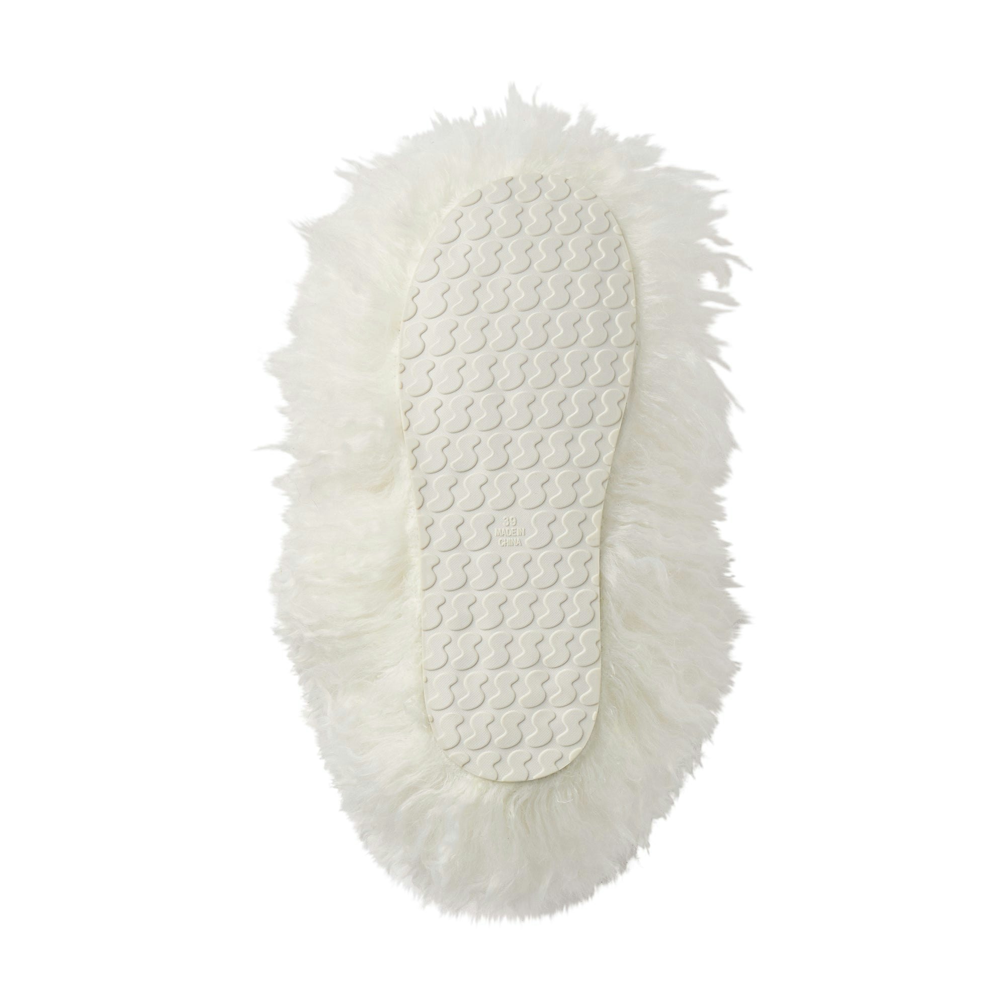 FAUX FUR SHAGGY BOOT | MARBLE FLAT ON A WHITE BACKGROUND | FLT