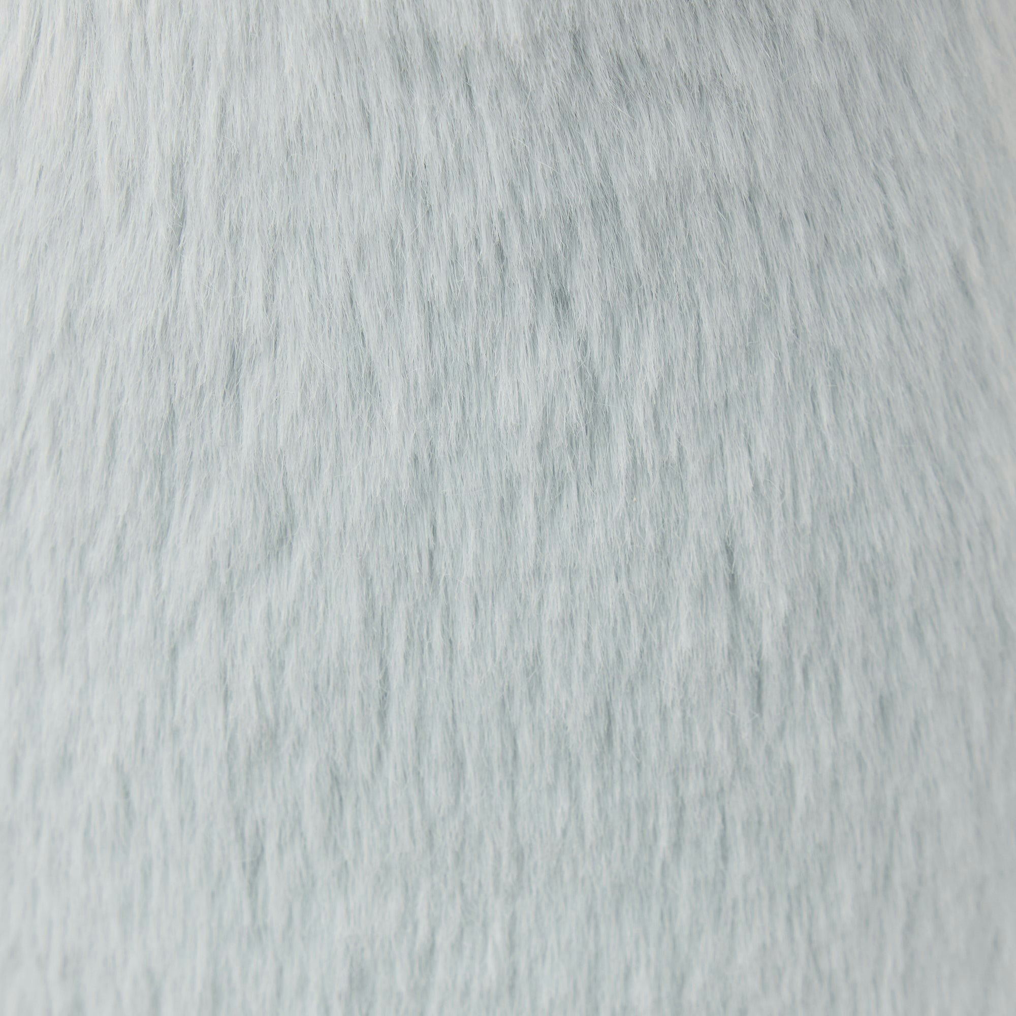 FAUX FUR SLIPPER | ZEN BLUE FLAT ON A WHITE BACKGROUND | FLT