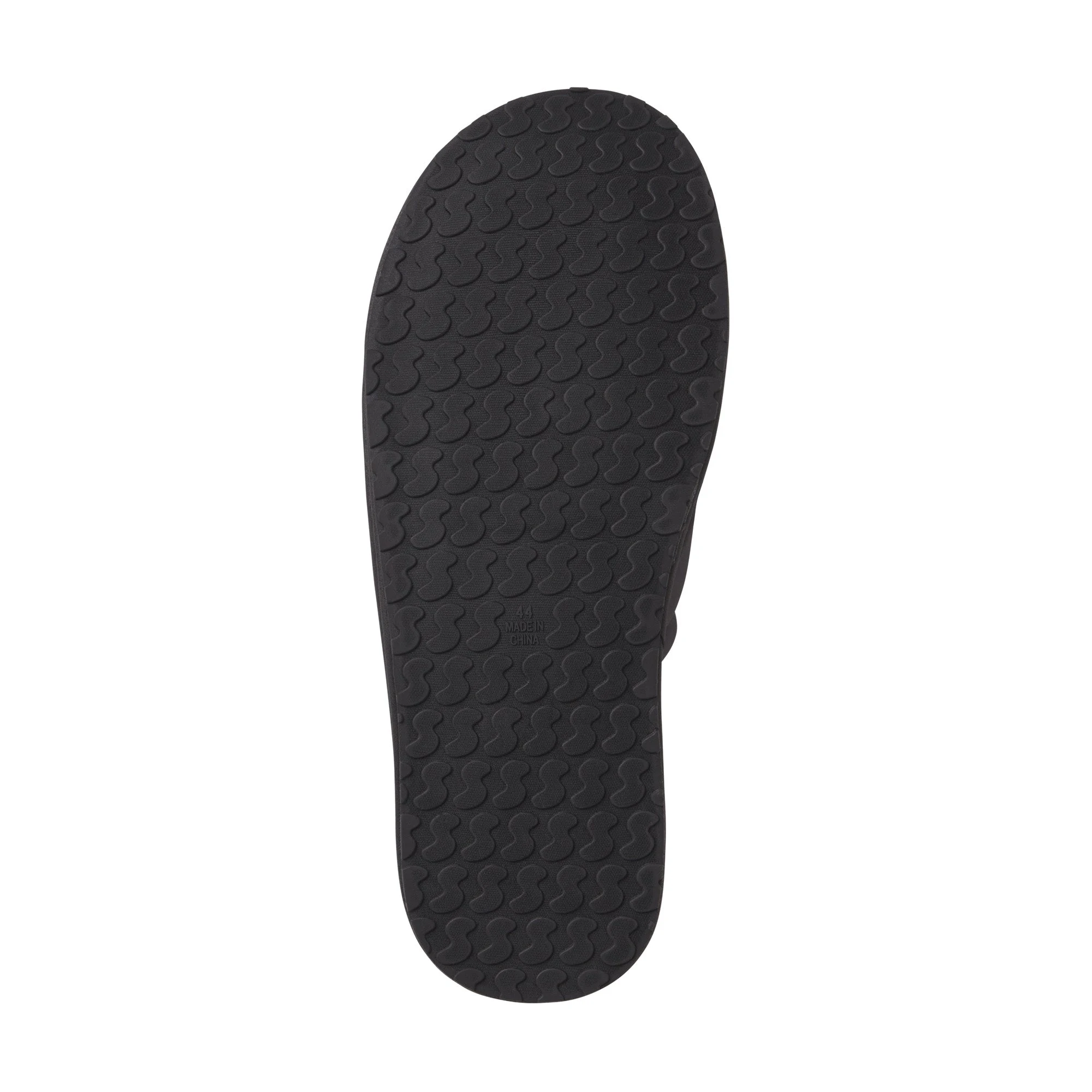 MENS FAUX SHEARLING SLIPPER | ONYX ON A MODEL FRONT VIEW