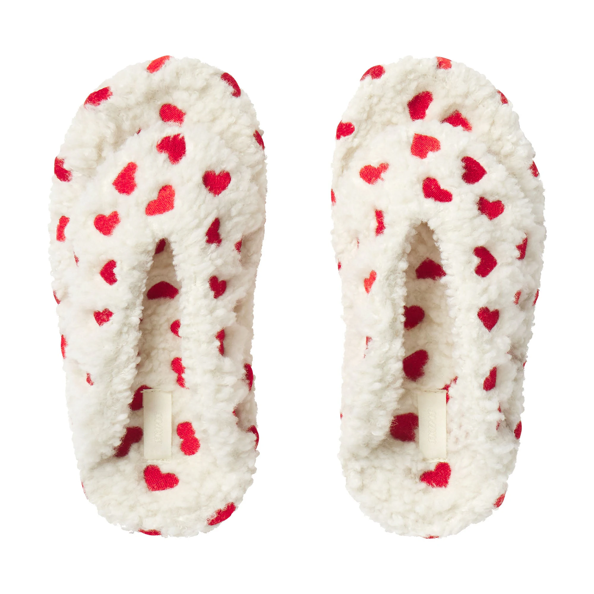 VALENTINE'S SLIPPER | RUBY AND MARBLE HEART (SLIPPERS, ACCESSORIES) LAYS FLAT ON A WHITE BACKGROUND