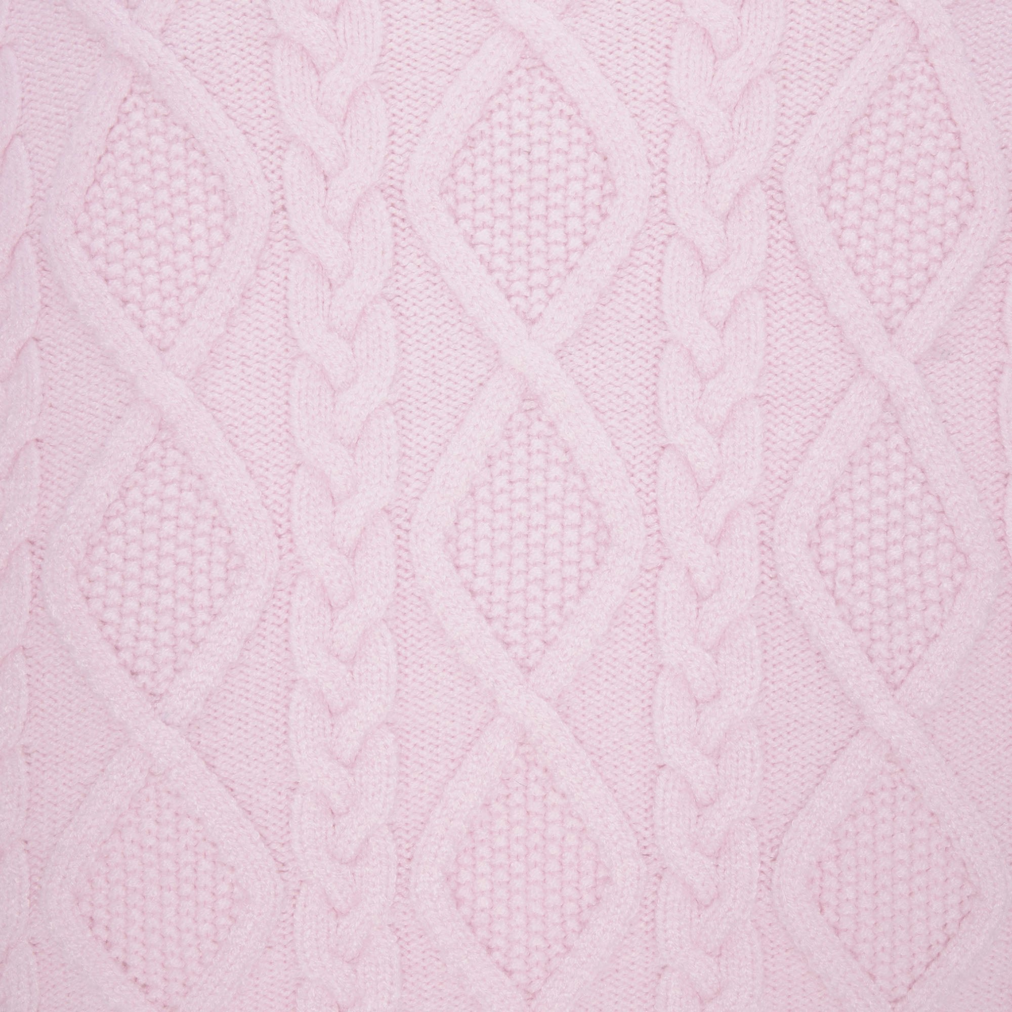 SWEATER KNIT ZIP UP BABY PINK