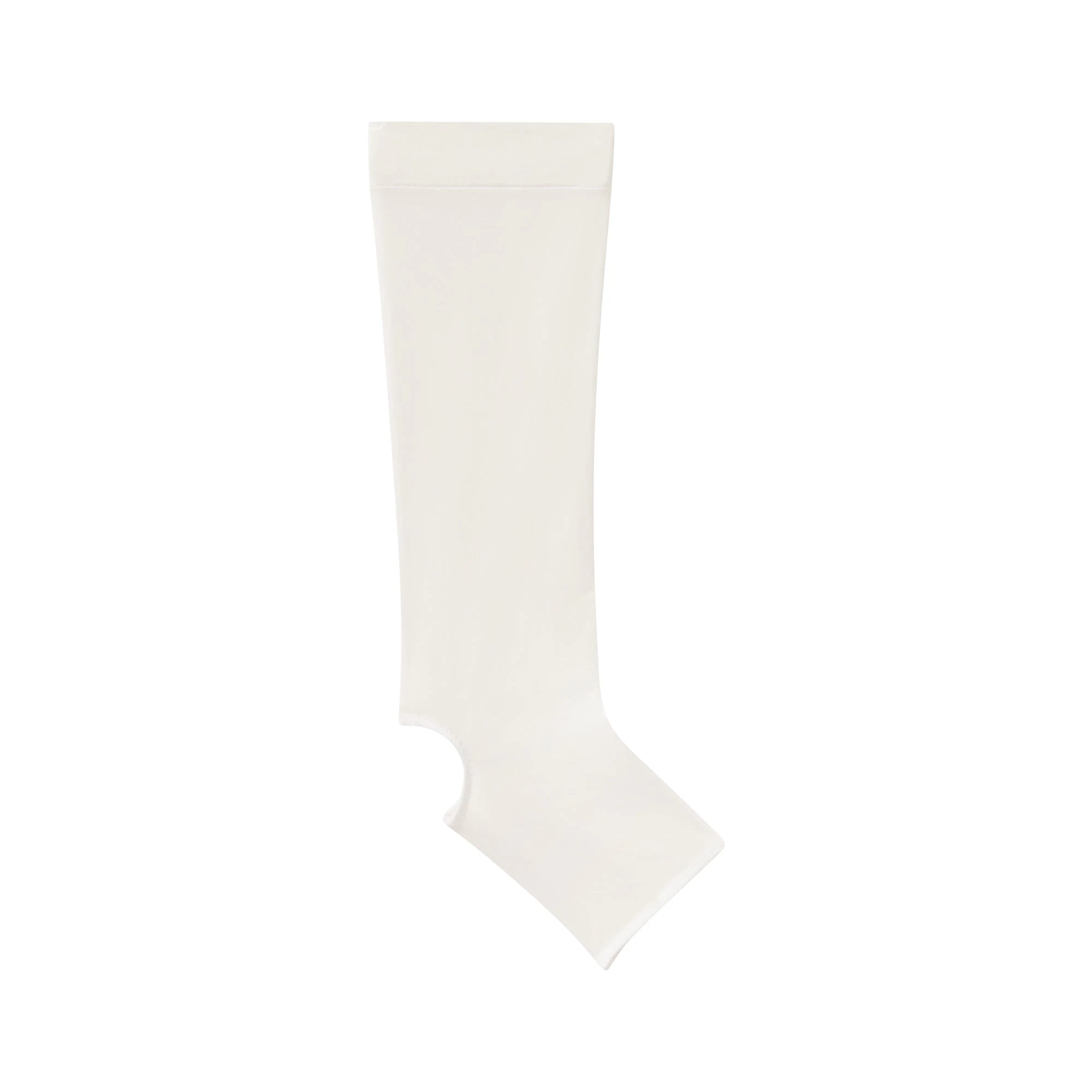 HOSIERY OPEN TOE KNEE HIGH SOCK | SNOW FLAT ON A WHITE BACKGROUND | FLT