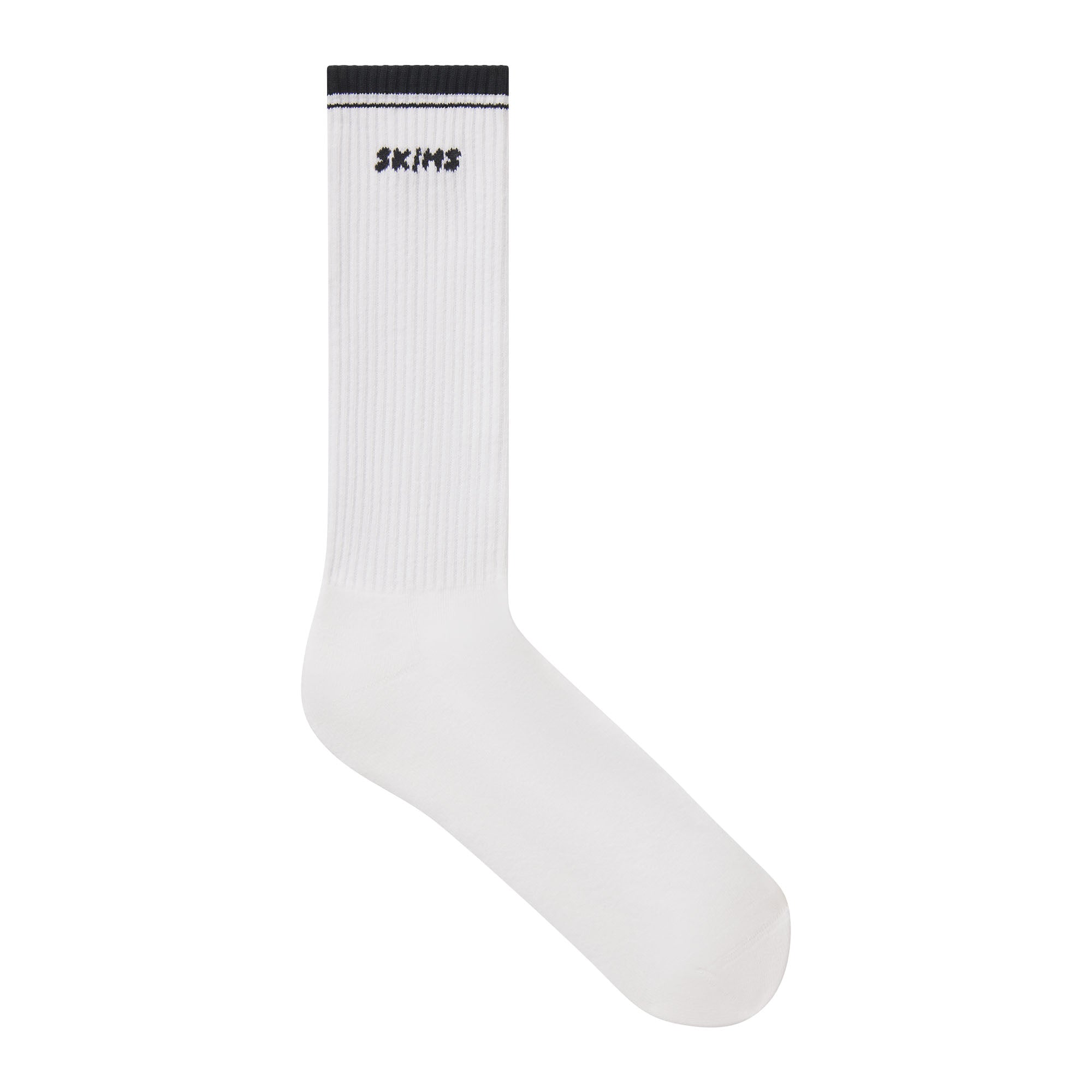 RIBBED CREW LOGO SOCK