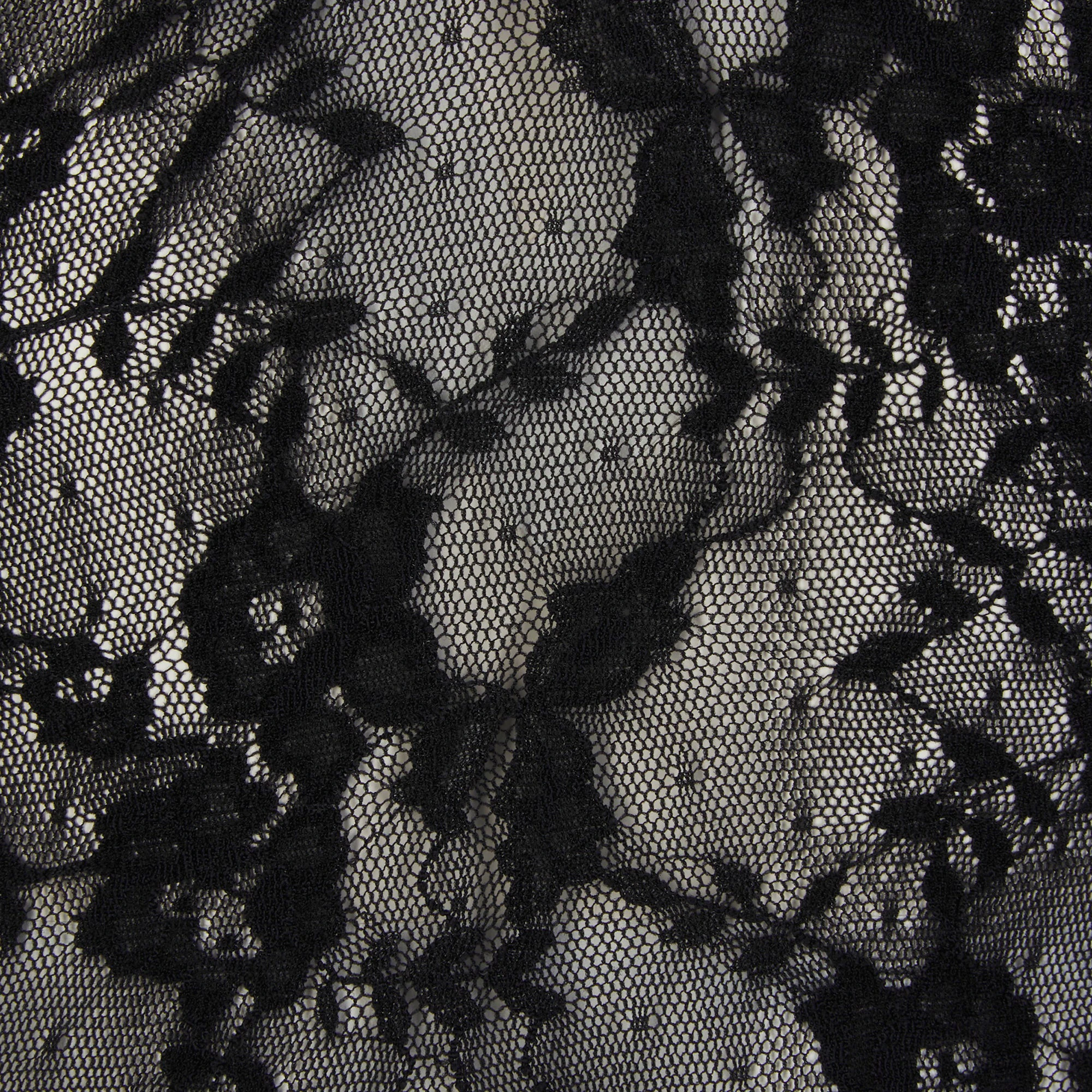 STRETCH LACE HALTER MINI DRESS | ONYX ADDITIONAL FABRIC DETAILS