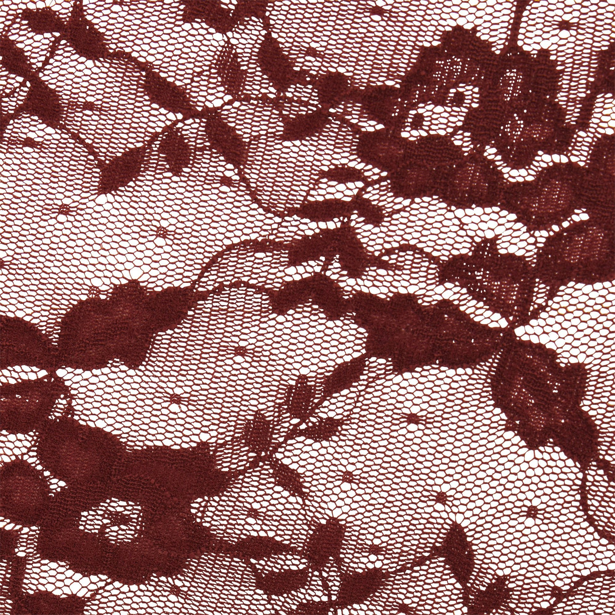 STRETCH LACE BOY SHORT | OXBLOOD ADDITIONAL FABRIC DETAILS