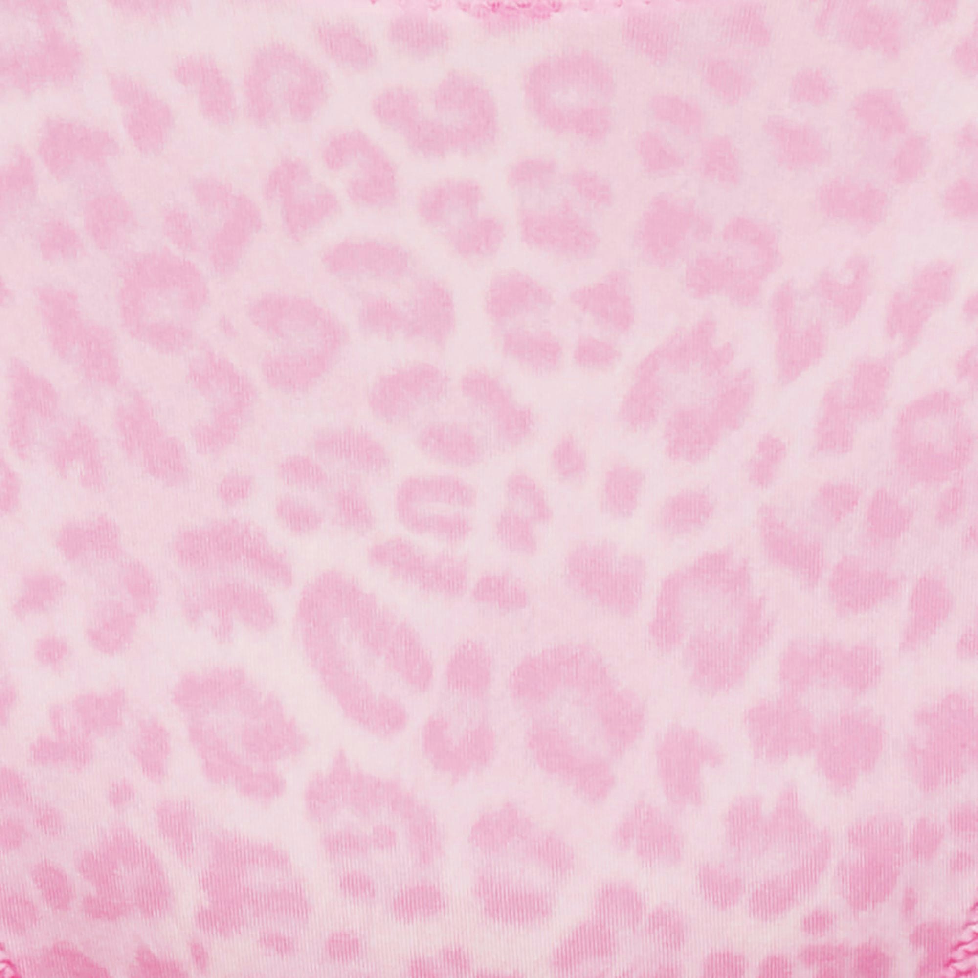SHINE FOUNDATIONS DIPPED BIKINI | BUBBLE GUM LEOPARD PRINT ADDITIONAL FABRIC DETAILS | about this fabric