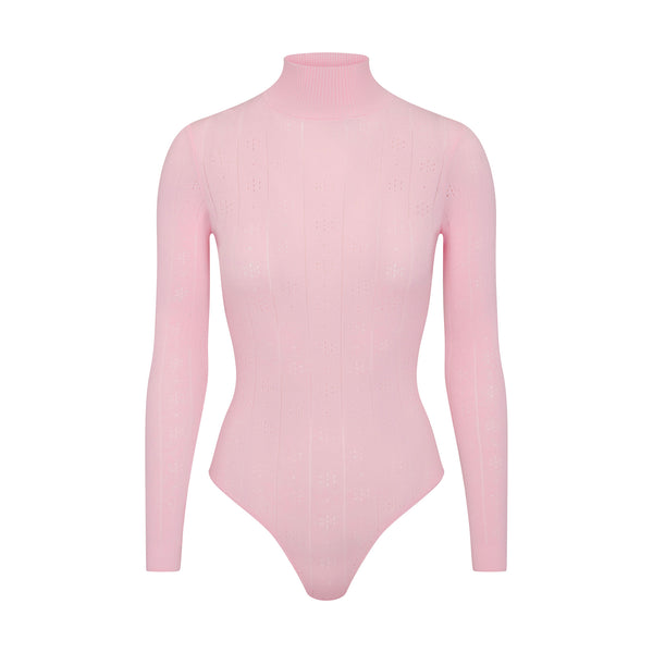 COTTON RIB TURTLENECK BODYSUIT | DUSK