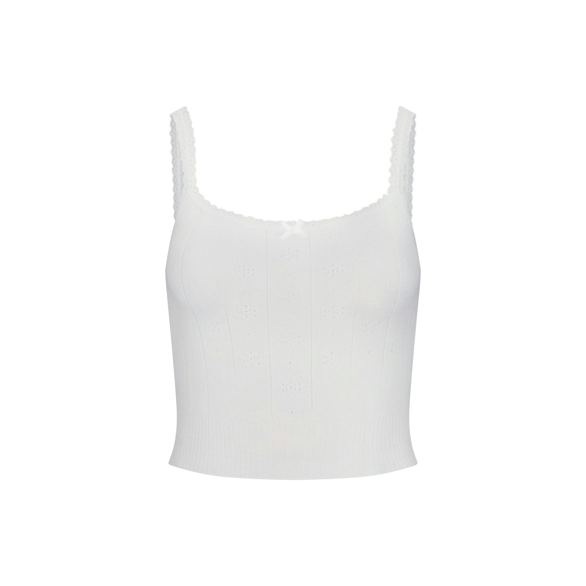 SWEATER POINTELLE CAMI | MARBLE ADDITIONAL FABRIC DETAILS