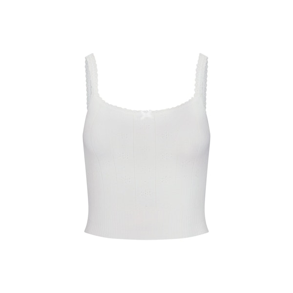 SWEATER POINTELLE CAMI | MARBLE ADDITIONAL FABRIC DETAILS