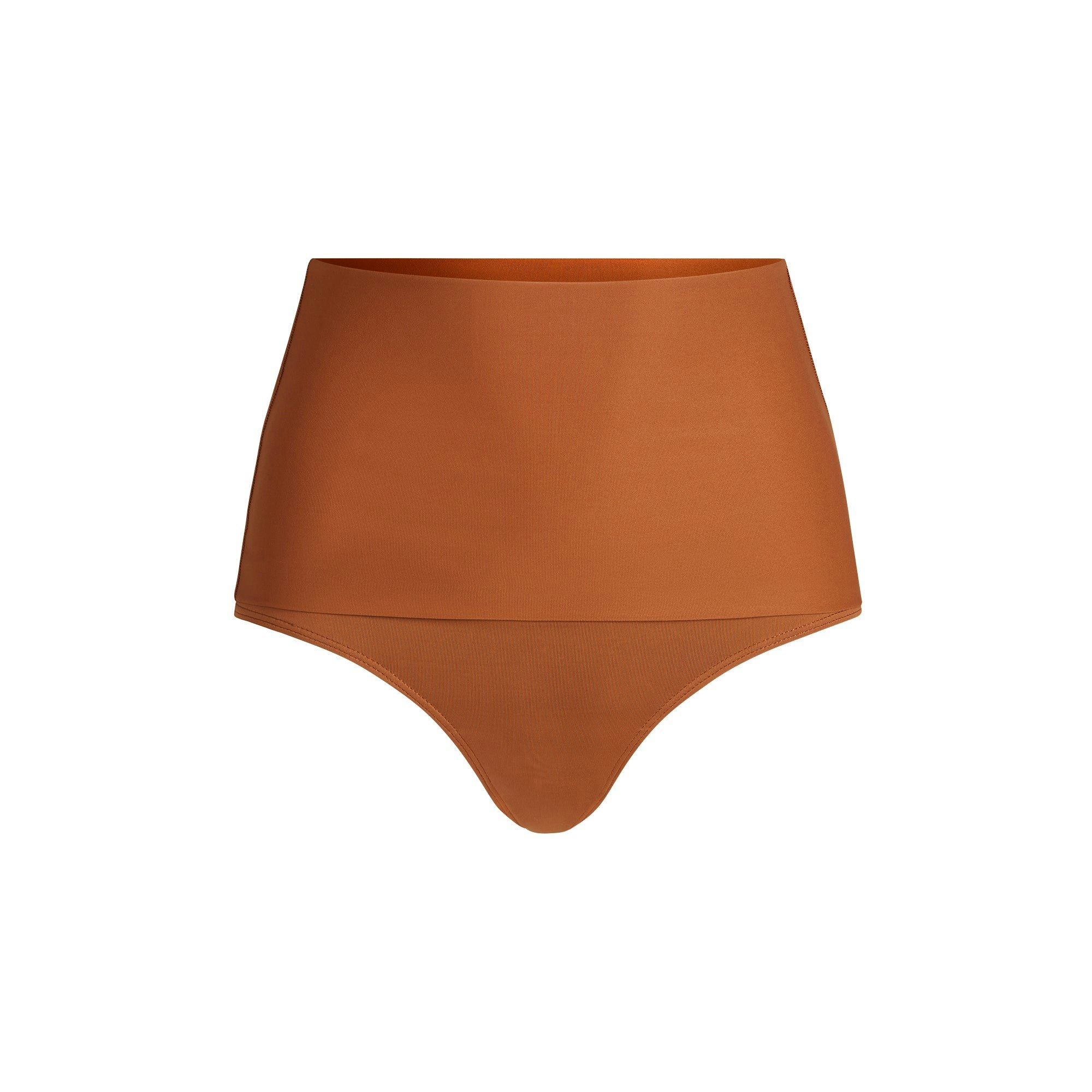 MINIMAL SWIM CONVERTIBLE BIKINI BOTTOM | BRONZE FLAT ON A WHITE BACKGROUND | FLT