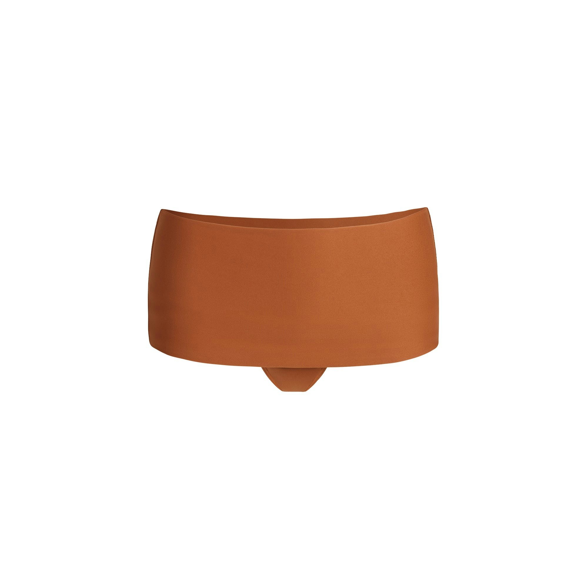 MINIMAL SWIM CONVERTIBLE BIKINI BOTTOM | BRONZE FLAT ON A WHITE BACKGROUND | FLT